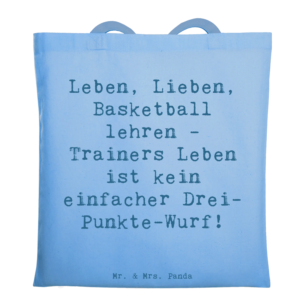 Tragetasche Spruch Leben, Lieben, Basketball lehren - Trainers Leben ist kein einfacher Drei-Punkte-Wurf! Beuteltasche, Shopper, Badetasche, Stofftasche, Einkaufstüte, Stoffbeutel, Jutebeutel, Einkaufstasche, Beutel, Tragetasche, Jutetasche, Strandtasche, Schultertasche, Laptoptasche, Tasche, Umhängetasche, Beruf, Ausbildung, Jubiläum, Abschied, Rente, Kollege, Kollegin, Geschenk, Schenken, Arbeitskollege, Mitarbeiter, Firma, Danke, Dankeschön