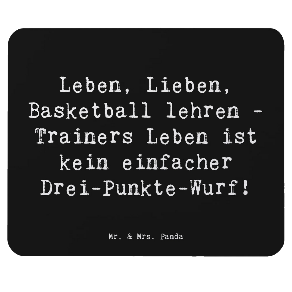 Mouse mat Saying Leben, Lieben, Basketball lehren - Trainers Leben ist kein einfacher Drei-Punkte-Wurf! Computer zubehör, Mauspad, Mausunterlage, Arbeitszimmer, PC Zubehör, Mauspad Büro, Mousepad, Designer Mauspad, Einzigartiges Mauspad, Büroausstattung, Beruf, Ausbildung, Jubiläum, Abschied, Rente, Kollege, Kollegin, Geschenk, Schenken, Arbeitskollege, Mitarbeiter, Firma, Danke, Dankeschön