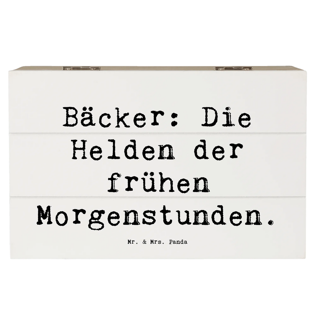 Wooden chest Saying Bäcker: Die Helden der frühen Morgenstunden. Schatzkiste, Aufbewahrungsbox, Geschenkdose, Truhe, Kiste, Erinnerungskiste, Geschenkbox, Dekokiste, XXL, Schatulle, Erinnerungsbox, Holzkiste, Beruf, Ausbildung, Jubiläum, Abschied, Rente, Kollege, Kollegin, Geschenk, Schenken, Arbeitskollege, Mitarbeiter, Firma, Danke, Dankeschön