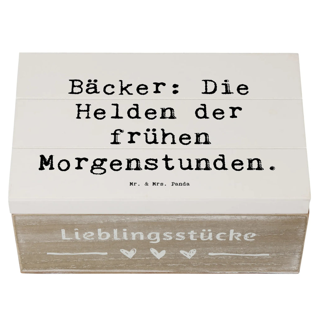 Wooden chest Saying Bäcker: Die Helden der frühen Morgenstunden. Schatzkiste, Aufbewahrungsbox, Geschenkdose, Truhe, Kiste, Erinnerungskiste, Geschenkbox, Dekokiste, XXL, Schatulle, Erinnerungsbox, Holzkiste, Beruf, Ausbildung, Jubiläum, Abschied, Rente, Kollege, Kollegin, Geschenk, Schenken, Arbeitskollege, Mitarbeiter, Firma, Danke, Dankeschön