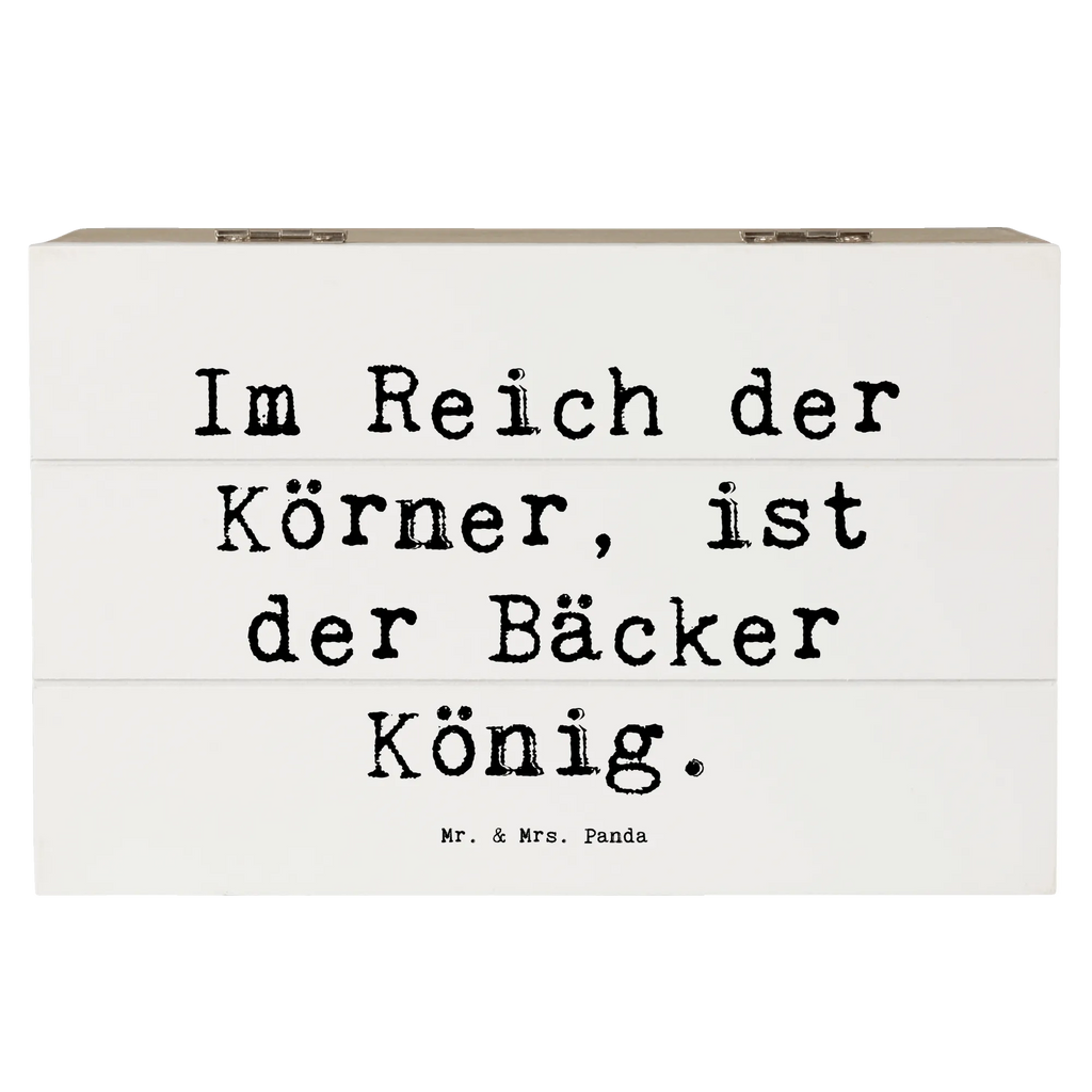 Wooden chest Saying Im Reich der Körner, ist der Bäcker König. Geschenkdose, Truhe, Geschenkbox, Dekokiste, Schatulle, Schatzkiste, XXL, Holzkiste, Erinnerungskiste, Kiste, Aufbewahrungsbox, Erinnerungsbox, Beruf, Ausbildung, Jubiläum, Abschied, Rente, Kollege, Kollegin, Geschenk, Schenken, Arbeitskollege, Mitarbeiter, Firma, Danke, Dankeschön