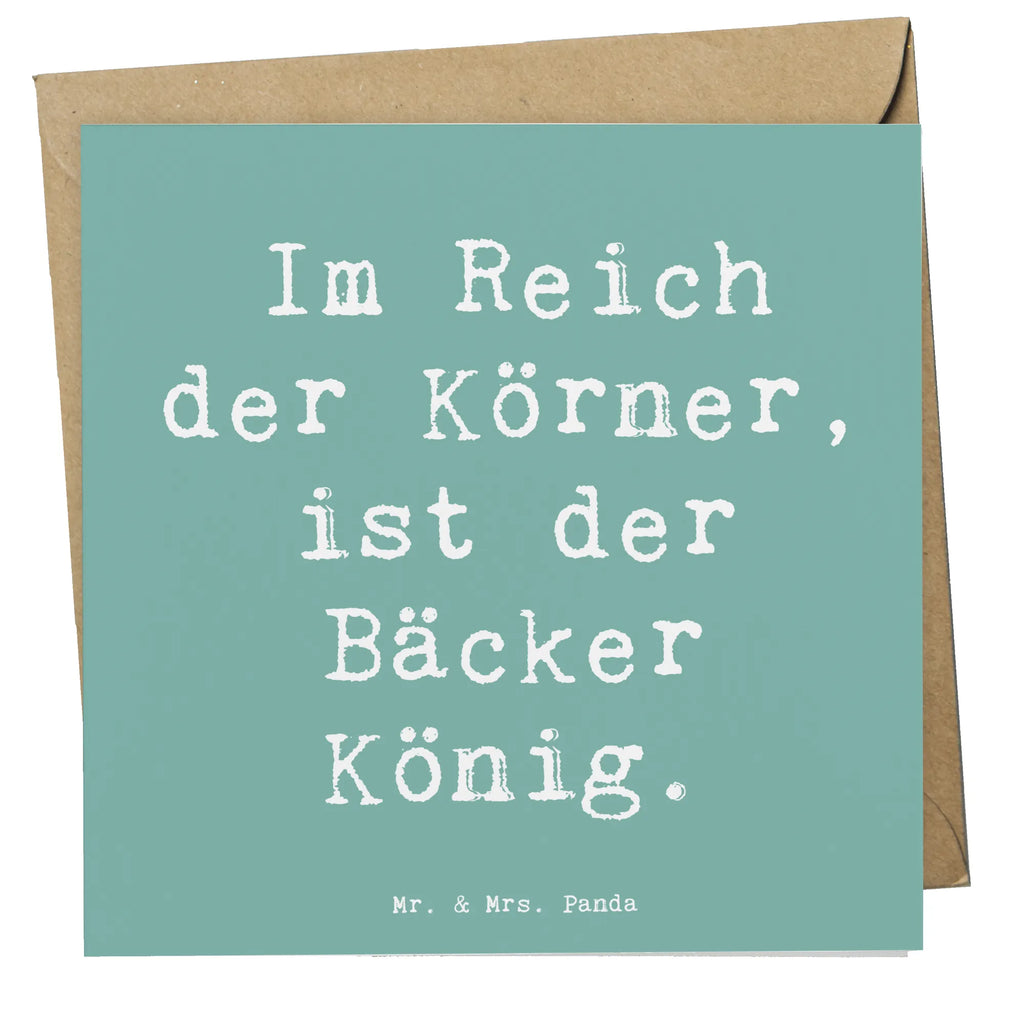 Deluxe Card Saying Im Reich der Körner, ist der Bäcker König. Glückwunschkarte, Karte, Grußkarte, Hochwertige Klappkarte, Hochwertige Grußkarte, Einladungskarte, Klappkarte, Geburtstagskarte, Hochzeitskarte, Beruf, Ausbildung, Jubiläum, Abschied, Rente, Kollege, Kollegin, Geschenk, Schenken, Arbeitskollege, Mitarbeiter, Firma, Danke, Dankeschön