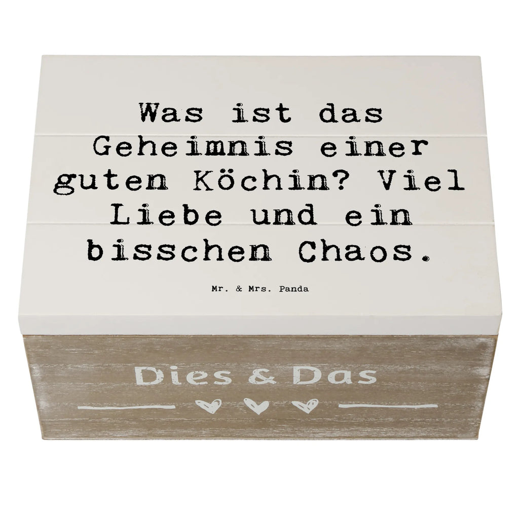 Wooden chest Saying Was ist das Geheimnis einer guten Köchin? Viel Liebe und ein bisschen Chaos. Dekokiste, Erinnerungsbox, Aufbewahrungsbox, Schatulle, Geschenkdose, Geschenkbox, Holzkiste, Schatzkiste, XXL, Truhe, Kiste, Erinnerungskiste, Beruf, Ausbildung, Jubiläum, Abschied, Rente, Kollege, Kollegin, Geschenk, Schenken, Arbeitskollege, Mitarbeiter, Firma, Danke, Dankeschön