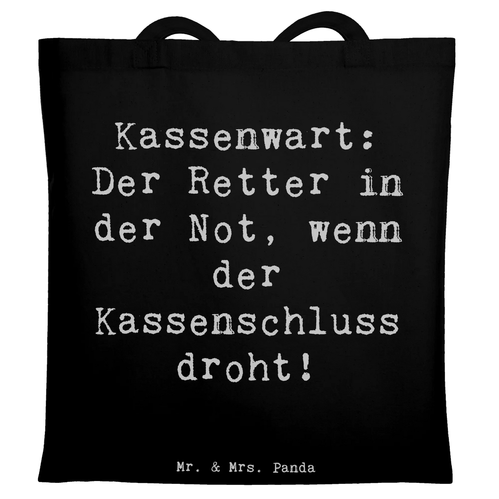 Tote bag Saying Kassenwart: Der Retter in der Not, wenn der Kassenschluss droht! Einkaufstüte, Stoffbeutel, Stofftasche, Tragetasche, Shopper, Umhängetasche, Tasche, Jutetasche, Beutel, Badetasche, Einkaufstasche, Schultertasche, Laptoptasche, Beuteltasche, Jutebeutel, Strandtasche, Beruf, Ausbildung, Jubiläum, Abschied, Rente, Kollege, Kollegin, Geschenk, Schenken, Arbeitskollege, Mitarbeiter, Firma, Danke, Dankeschön