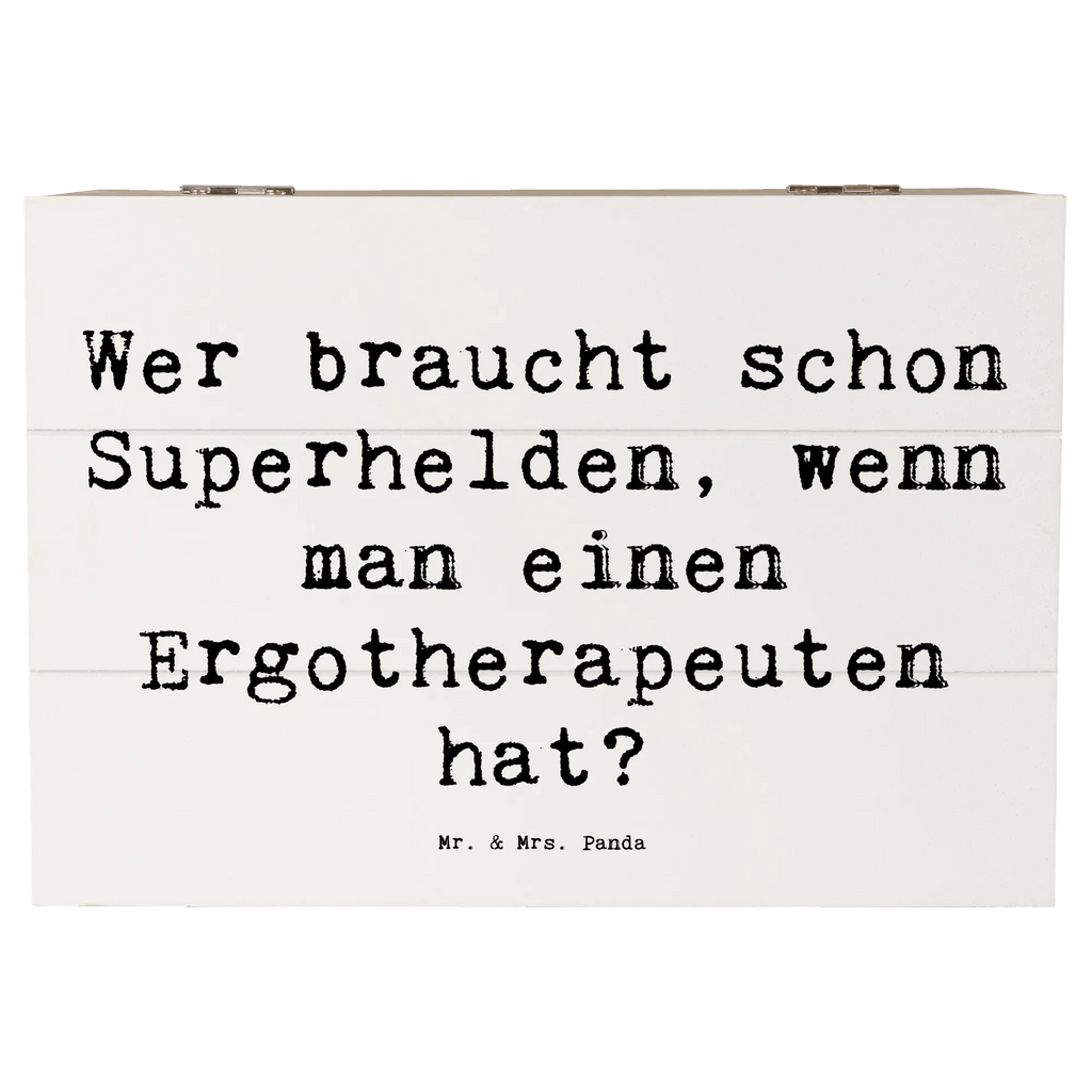 Holzkiste Spruch Wer braucht schon Superhelden, wenn man einen Ergotherapeuten hat? Dekokiste, Erinnerungskiste, Erinnerungsbox, Schatzkiste, Kiste, Aufbewahrungsbox, Geschenkdose, XXL, Schatulle, Holzkiste, Geschenkbox, Truhe, Beruf, Ausbildung, Jubiläum, Abschied, Rente, Kollege, Kollegin, Geschenk, Schenken, Arbeitskollege, Mitarbeiter, Firma, Danke, Dankeschön
