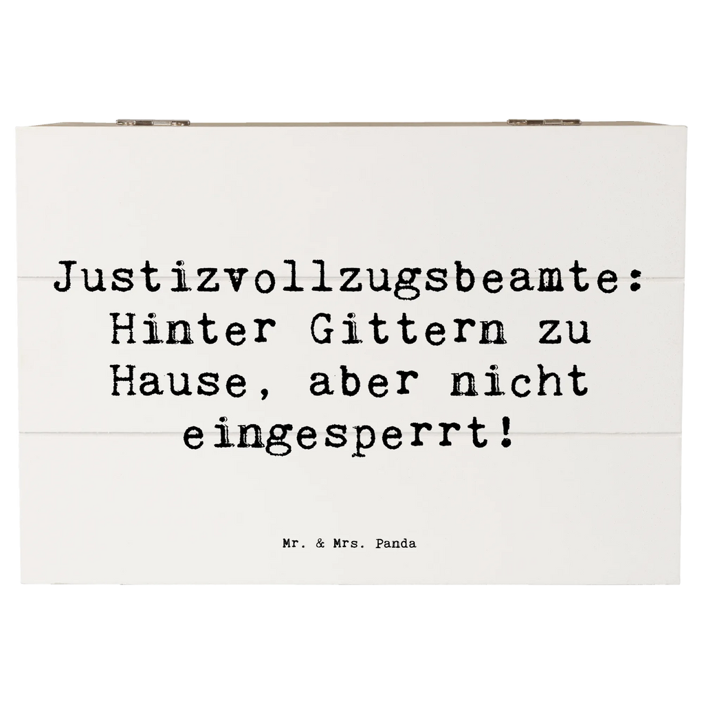 Wooden chest Saying Justizvollzugsbeamte: Hinter Gittern zu Hause, aber nicht eingesperrt! Truhe, Kiste, XXL, Holzkiste, Geschenkdose, Geschenkbox, Erinnerungsbox, Aufbewahrungsbox, Schatulle, Dekokiste, Erinnerungskiste, Schatzkiste, Beruf, Ausbildung, Jubiläum, Abschied, Rente, Kollege, Kollegin, Geschenk, Schenken, Arbeitskollege, Mitarbeiter, Firma, Danke, Dankeschön