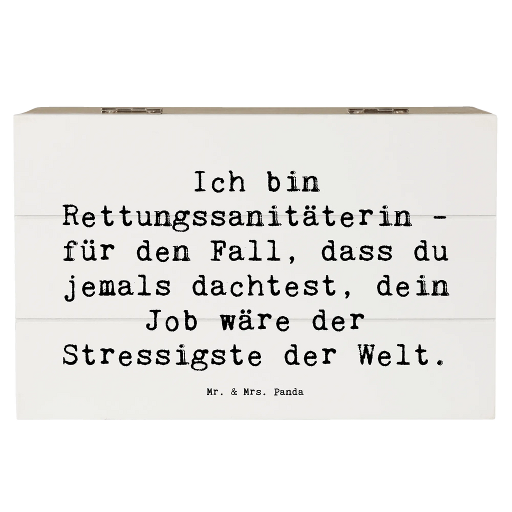 Holzkiste Spruch Ich bin Rettungssanitäterin - für den Fall, dass du jemals dachtest, dein Job wäre der Stressigste der Welt. Erinnerungsbox, Schatulle, Erinnerungskiste, Schatzkiste, Aufbewahrungsbox, Holzkiste, Kiste, Dekokiste, Geschenkdose, XXL, Geschenkbox, Truhe, Beruf, Ausbildung, Jubiläum, Abschied, Rente, Kollege, Kollegin, Geschenk, Schenken, Arbeitskollege, Mitarbeiter, Firma, Danke, Dankeschön