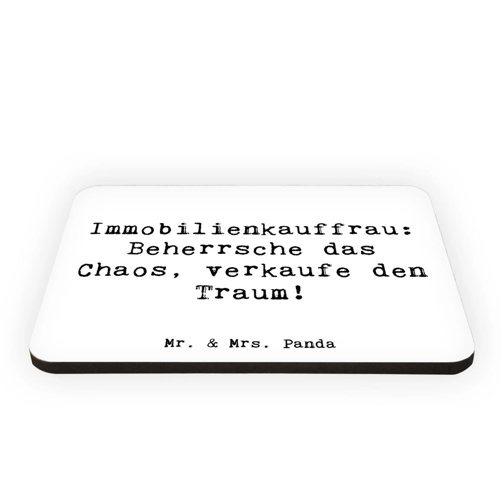 Magnet Saying Immobilienkauffrau: Beherrsche das Chaos, verkaufe den Traum! Souvenir Magnet, Whiteboard Magnet, Dekomagnet, Kühlschrankmagnet, Pinnwandmagnet, Notiz Magnet, Motivmagnete, Kühlschrank Dekoration, Beruf, Ausbildung, Jubiläum, Abschied, Rente, Kollege, Kollegin, Geschenk, Schenken, Arbeitskollege, Mitarbeiter, Firma, Danke, Dankeschön