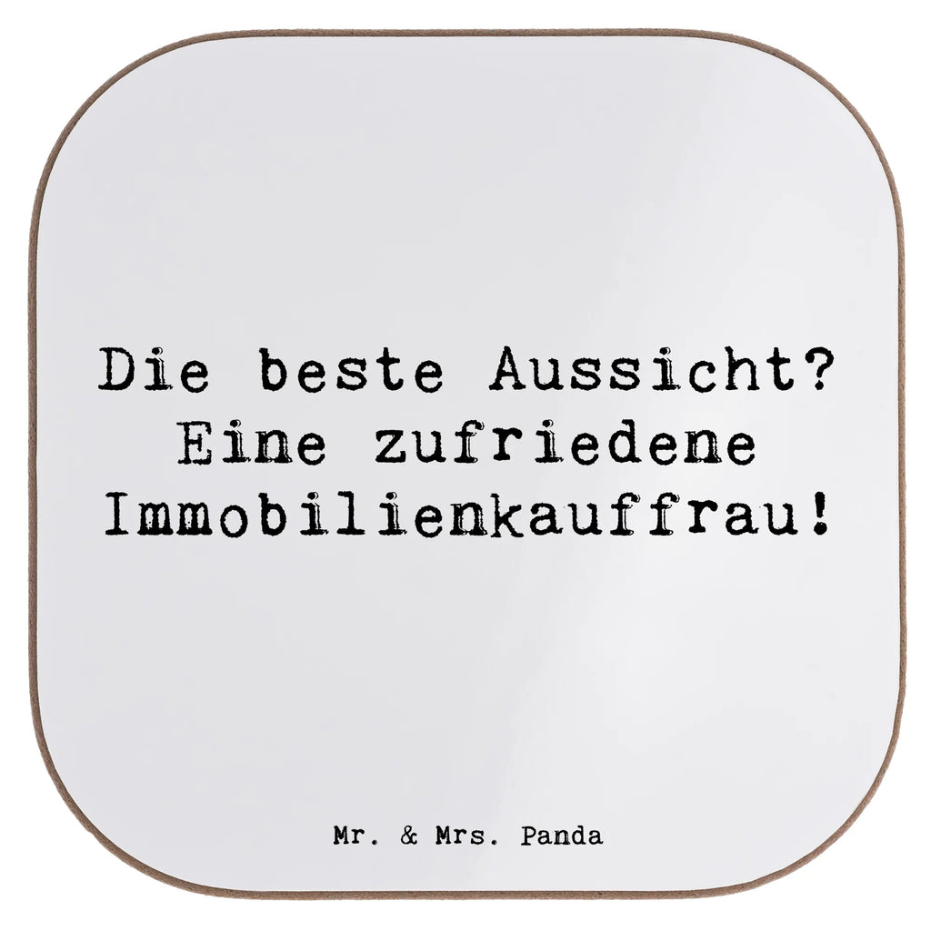 Square coaster Saying Die beste Aussicht? Eine zufriedene Immobilienkauffrau! Tassen Untersetzer, Glasuntersetzer, Holzuntersetzer, Korkuntersetzer, Untersetzer für Gläser, Bierdeckel, Untersetzer Gläser, Untersetzer Holz, Untersetzer, Untersetzer aus Holz, Untersetzer Design, Getränkeuntersetzer, Beruf, Ausbildung, Jubiläum, Abschied, Rente, Kollege, Kollegin, Geschenk, Schenken, Arbeitskollege, Mitarbeiter, Firma, Danke, Dankeschön