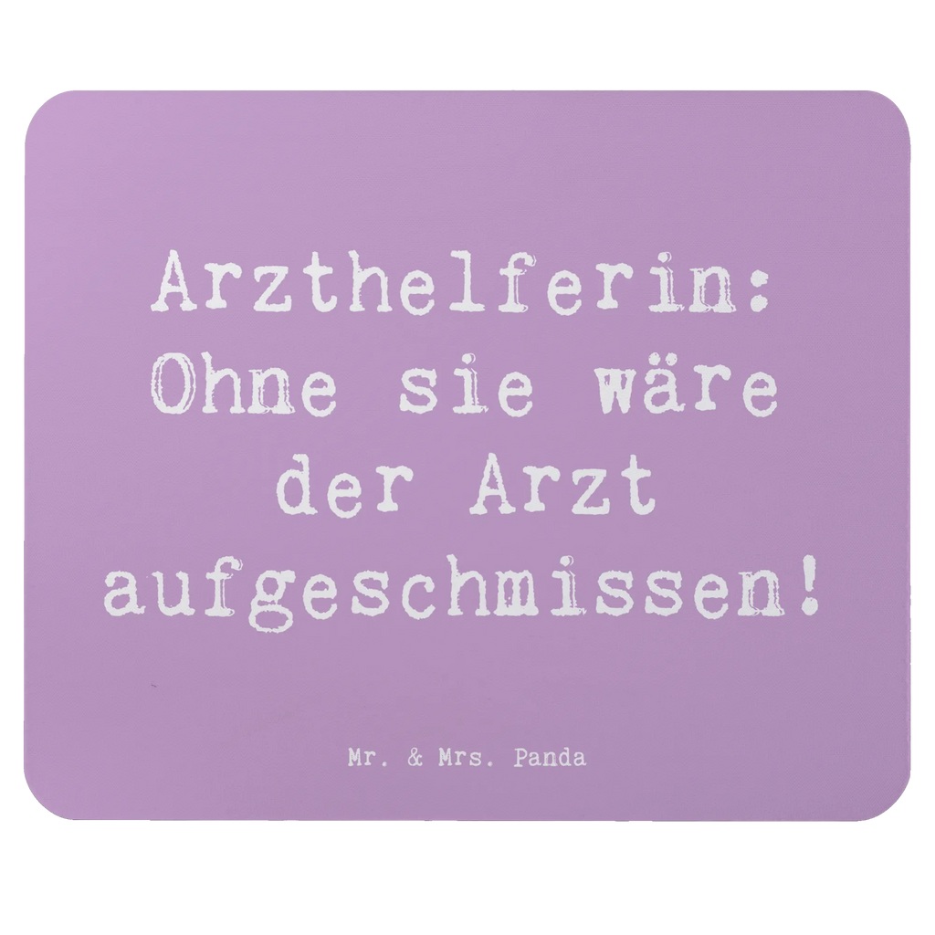 Mouse mat Saying Arzthelferin: Ohne sie wäre der Arzt aufgeschmissen! Mausunterlage, Mousepad, Computer zubehör, Designer Mauspad, Mauspad, Mauspad Büro, Arbeitszimmer, Büroausstattung, PC Zubehör, Einzigartiges Mauspad, Beruf, Ausbildung, Jubiläum, Abschied, Rente, Kollege, Kollegin, Geschenk, Schenken, Arbeitskollege, Mitarbeiter, Firma, Danke, Dankeschön