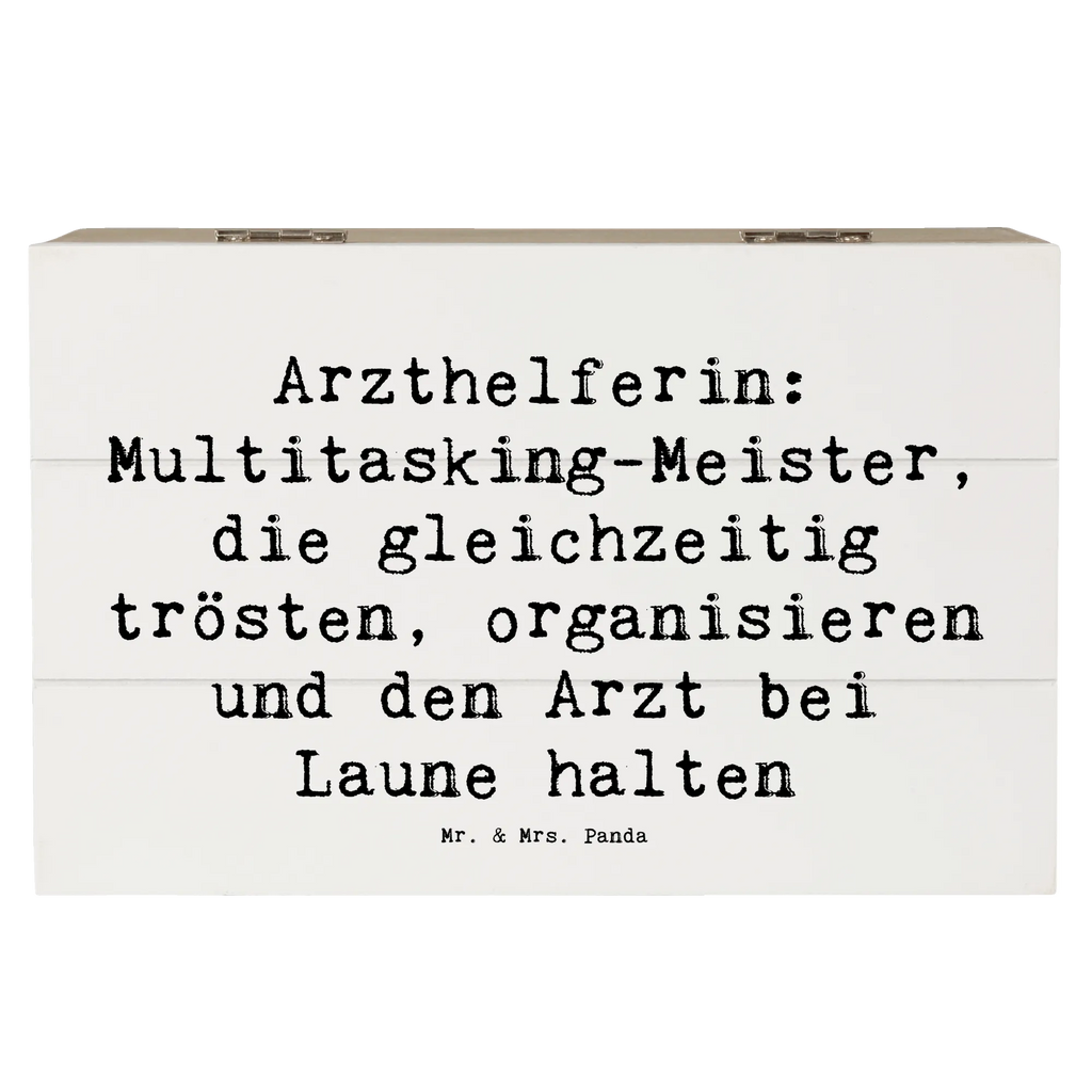 Wooden chest Saying Arzthelferin: Multitasking-Meister, die gleichzeitig trösten, organisieren und den Arzt bei Laune halten Schatzkiste, Aufbewahrungsbox, Geschenkbox, Holzkiste, Truhe, XXL, Erinnerungsbox, Kiste, Geschenkdose, Erinnerungskiste, Dekokiste, Schatulle, Beruf, Ausbildung, Jubiläum, Abschied, Rente, Kollege, Kollegin, Geschenk, Schenken, Arbeitskollege, Mitarbeiter, Firma, Danke, Dankeschön