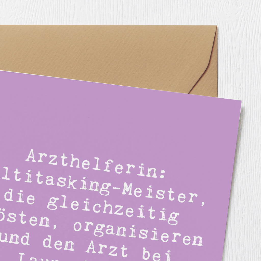 Deluxe Karte Spruch Arzthelferin Meister Grußkarte, Hochzeitskarte, Einladungskarte, Hochwertige Grußkarte, Hochwertige Klappkarte, Klappkarte, Geburtstagskarte, Glückwunschkarte, Karte, Beruf, Ausbildung, Jubiläum, Abschied, Rente, Kollege, Kollegin, Geschenk, Schenken, Arbeitskollege, Mitarbeiter, Firma, Danke, Dankeschön