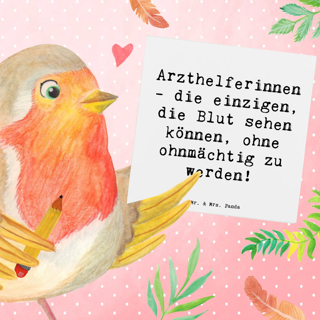 Deluxe Card Saying Arzthelferinnen - die einzigen, die Blut sehen können, ohne ohnmächtig zu werden! Hochzeitskarte, Geburtstagskarte, Hochwertige Klappkarte, Einladungskarte, Hochwertige Grußkarte, Klappkarte, Grußkarte, Karte, Glückwunschkarte, Beruf, Ausbildung, Jubiläum, Abschied, Rente, Kollege, Kollegin, Geschenk, Schenken, Arbeitskollege, Mitarbeiter, Firma, Danke, Dankeschön