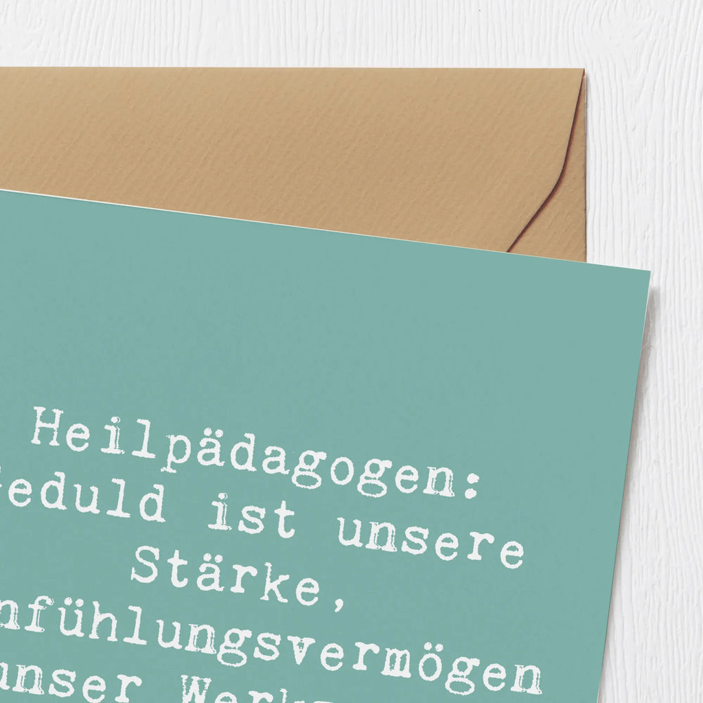 Deluxe Karte Spruch Heilpädagogin Geduld Karte, Hochwertige Klappkarte, Einladungskarte, Hochwertige Grußkarte, Klappkarte, Hochzeitskarte, Glückwunschkarte, Grußkarte, Geburtstagskarte, Beruf, Ausbildung, Jubiläum, Abschied, Rente, Kollege, Kollegin, Geschenk, Schenken, Arbeitskollege, Mitarbeiter, Firma, Danke, Dankeschön