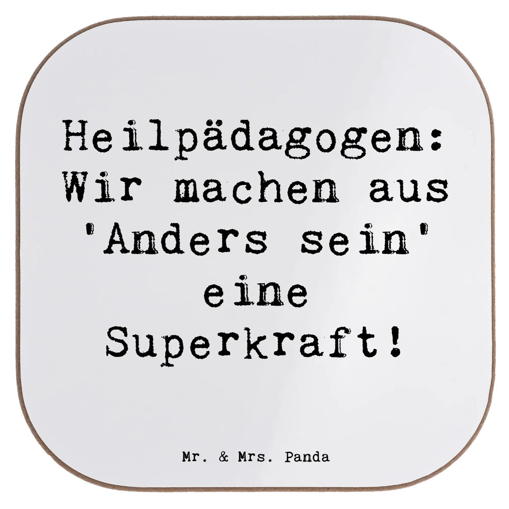 Square coaster Saying Heilpädagogen: Wir machen aus 'Anders sein' eine Superkraft! Untersetzer, Tassen Untersetzer, Glasuntersetzer, Korkuntersetzer, Untersetzer Holz, Holzuntersetzer, Getränkeuntersetzer, Untersetzer aus Holz, Untersetzer Design, Untersetzer für Gläser, Bierdeckel, Untersetzer Gläser, Beruf, Ausbildung, Jubiläum, Abschied, Rente, Kollege, Kollegin, Geschenk, Schenken, Arbeitskollege, Mitarbeiter, Firma, Danke, Dankeschön