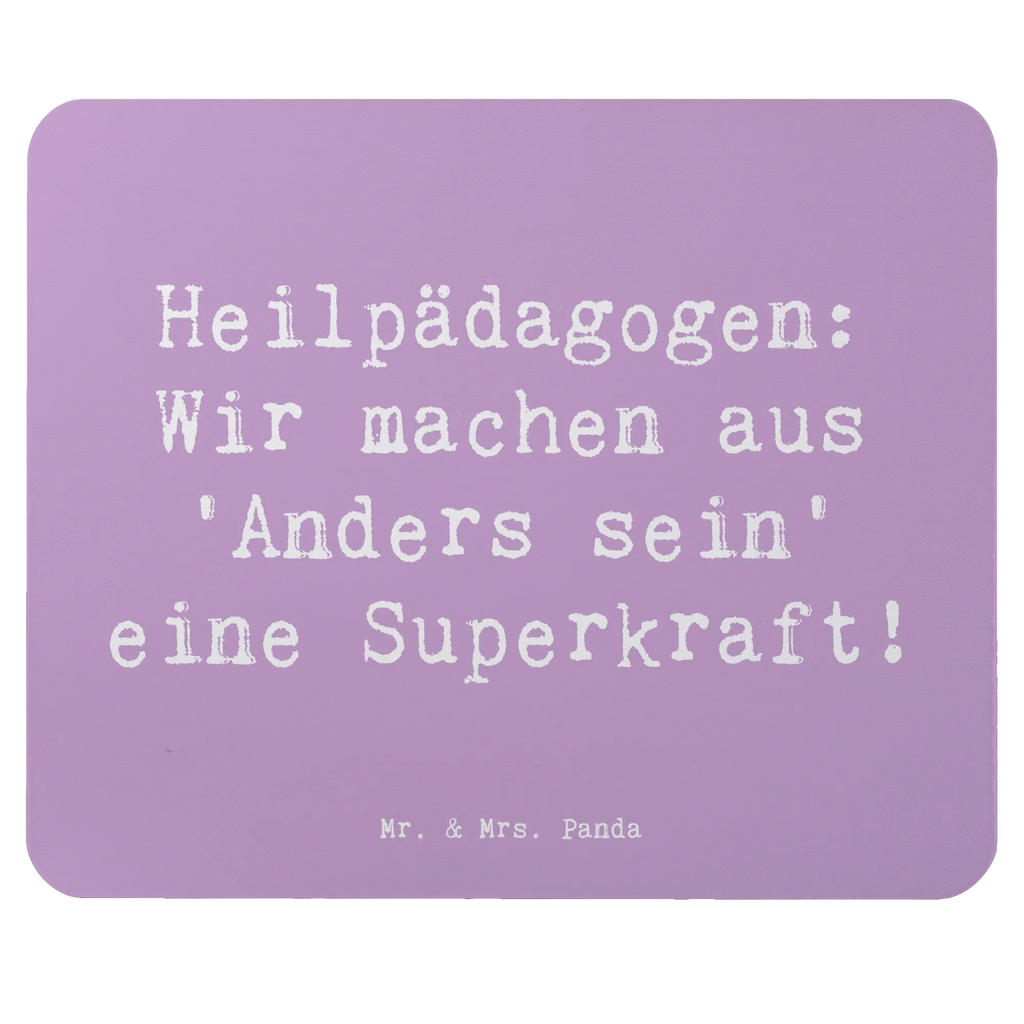 Mouse mat Saying Heilpädagogen: Wir machen aus 'Anders sein' eine Superkraft! Computer zubehör, Mousepad, Mauspad, PC Zubehör, Einzigartiges Mauspad, Arbeitszimmer, Designer Mauspad, Büroausstattung, Mauspad Büro, Mausunterlage, Beruf, Ausbildung, Jubiläum, Abschied, Rente, Kollege, Kollegin, Geschenk, Schenken, Arbeitskollege, Mitarbeiter, Firma, Danke, Dankeschön