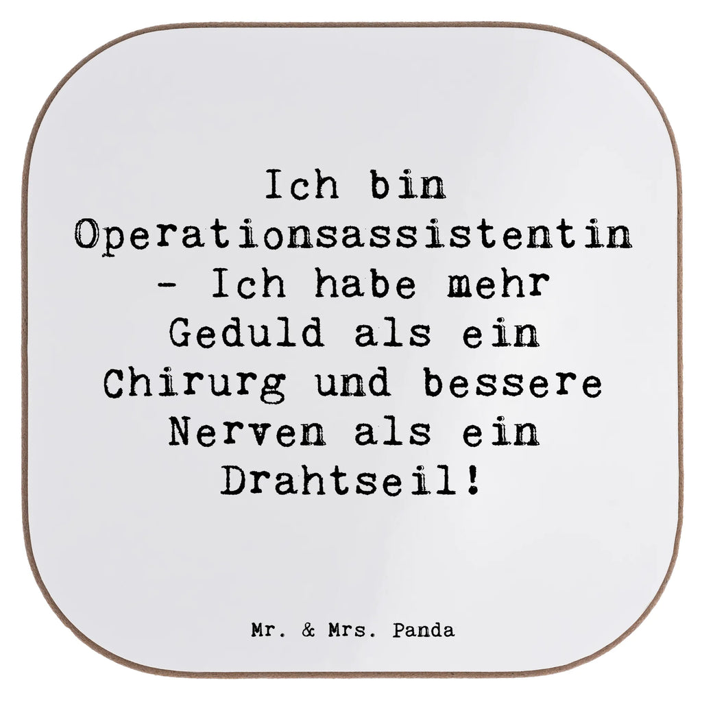 Square coaster Saying Ich bin Operationsassistentin - Ich habe mehr Geduld als ein Chirurg und bessere Nerven als ein Drahtseil! Korkuntersetzer, Bierdeckel, Untersetzer Holz, Getränkeuntersetzer, Glasuntersetzer, Holzuntersetzer, Untersetzer, Untersetzer Design, Untersetzer für Gläser, Tassen Untersetzer, Untersetzer aus Holz, Untersetzer Gläser, Beruf, Ausbildung, Jubiläum, Abschied, Rente, Kollege, Kollegin, Geschenk, Schenken, Arbeitskollege, Mitarbeiter, Firma, Danke, Dankeschön