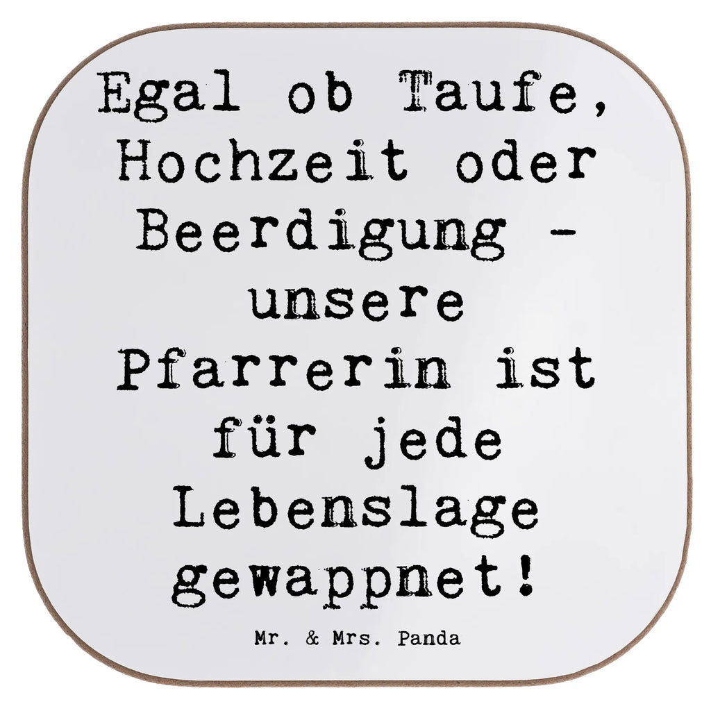 Square coaster Saying Egal ob Taufe, Hochzeit oder Beerdigung - unsere Pfarrerin ist für jede Lebenslage gewappnet! Untersetzer Holz, Untersetzer aus Holz, Untersetzer Design, Korkuntersetzer, Untersetzer für Gläser, Bierdeckel, Getränkeuntersetzer, Glasuntersetzer, Holzuntersetzer, Untersetzer Gläser, Tassen Untersetzer, Untersetzer, Beruf, Ausbildung, Jubiläum, Abschied, Rente, Kollege, Kollegin, Geschenk, Schenken, Arbeitskollege, Mitarbeiter, Firma, Danke, Dankeschön