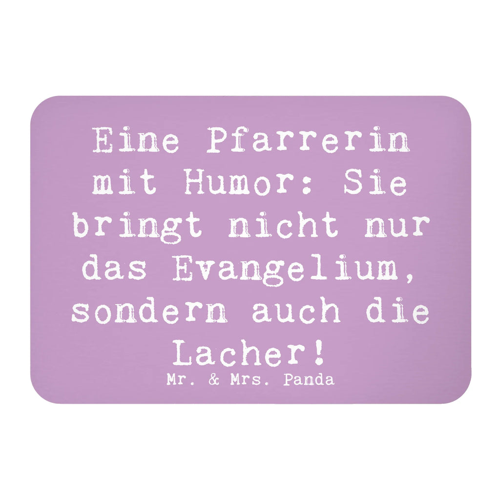 Magnet Saying Eine Pfarrerin mit Humor: Sie bringt nicht nur das Evangelium, sondern auch die Lacher! Kühlschrankmagnet, Motivmagnete, Dekomagnet, Whiteboard Magnet, Pinnwandmagnet, Notiz Magnet, Kühlschrank Dekoration, Souvenir Magnet, Beruf, Ausbildung, Jubiläum, Abschied, Rente, Kollege, Kollegin, Geschenk, Schenken, Arbeitskollege, Mitarbeiter, Firma, Danke, Dankeschön