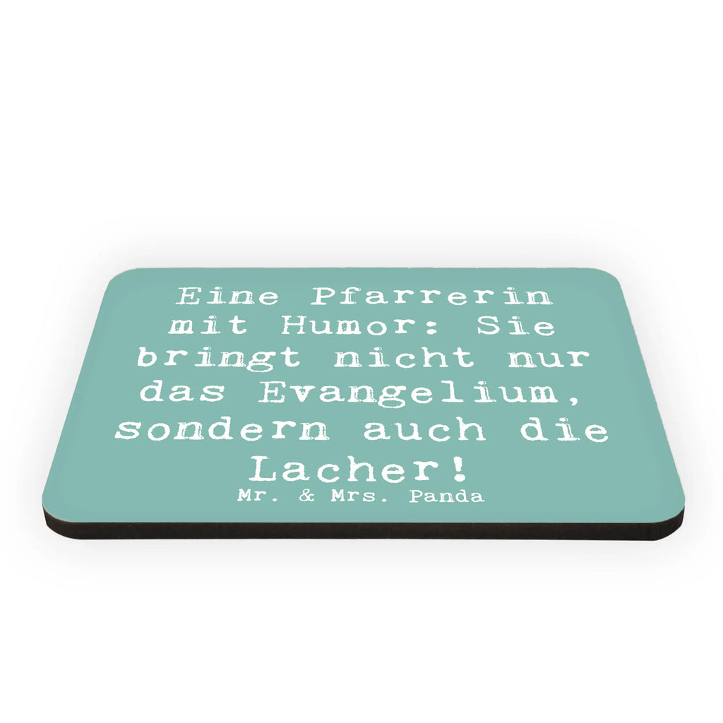 Magnet Saying Eine Pfarrerin mit Humor: Sie bringt nicht nur das Evangelium, sondern auch die Lacher! Kühlschrankmagnet, Motivmagnete, Dekomagnet, Whiteboard Magnet, Pinnwandmagnet, Notiz Magnet, Kühlschrank Dekoration, Souvenir Magnet, Beruf, Ausbildung, Jubiläum, Abschied, Rente, Kollege, Kollegin, Geschenk, Schenken, Arbeitskollege, Mitarbeiter, Firma, Danke, Dankeschön