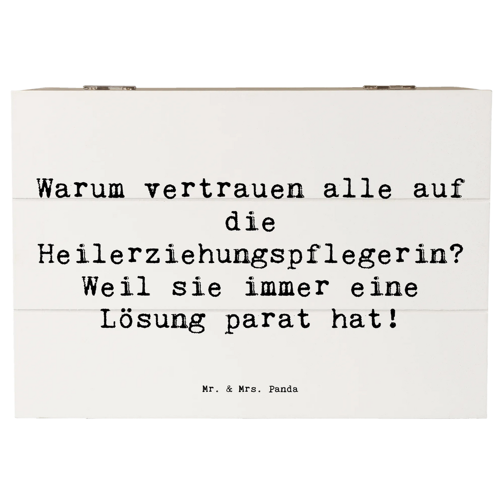 Wooden chest Saying Warum vertrauen alle auf die Heilerziehungspflegerin? Weil sie immer eine Lösung parat hat! Dekokiste, Aufbewahrungsbox, Schatzkiste, XXL, Geschenkdose, Erinnerungsbox, Schatulle, Kiste, Geschenkbox, Holzkiste, Erinnerungskiste, Truhe, Beruf, Ausbildung, Jubiläum, Abschied, Rente, Kollege, Kollegin, Geschenk, Schenken, Arbeitskollege, Mitarbeiter, Firma, Danke, Dankeschön