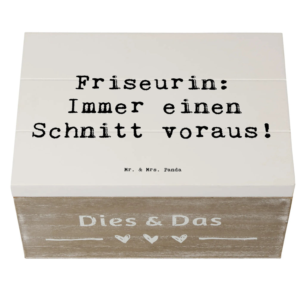 Wooden chest Saying Friseurin: Immer einen Schnitt voraus! Aufbewahrungsbox, Geschenkbox, Geschenkdose, Schatzkiste, Holzkiste, Schatulle, XXL, Kiste, Truhe, Erinnerungskiste, Dekokiste, Erinnerungsbox, Beruf, Ausbildung, Jubiläum, Abschied, Rente, Kollege, Kollegin, Geschenk, Schenken, Arbeitskollege, Mitarbeiter, Firma, Danke, Dankeschön