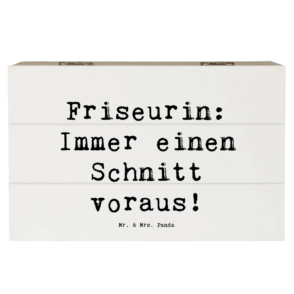 Wooden chest Saying Friseurin: Immer einen Schnitt voraus! Aufbewahrungsbox, Geschenkbox, Geschenkdose, Schatzkiste, Holzkiste, Schatulle, XXL, Kiste, Truhe, Erinnerungskiste, Dekokiste, Erinnerungsbox, Beruf, Ausbildung, Jubiläum, Abschied, Rente, Kollege, Kollegin, Geschenk, Schenken, Arbeitskollege, Mitarbeiter, Firma, Danke, Dankeschön