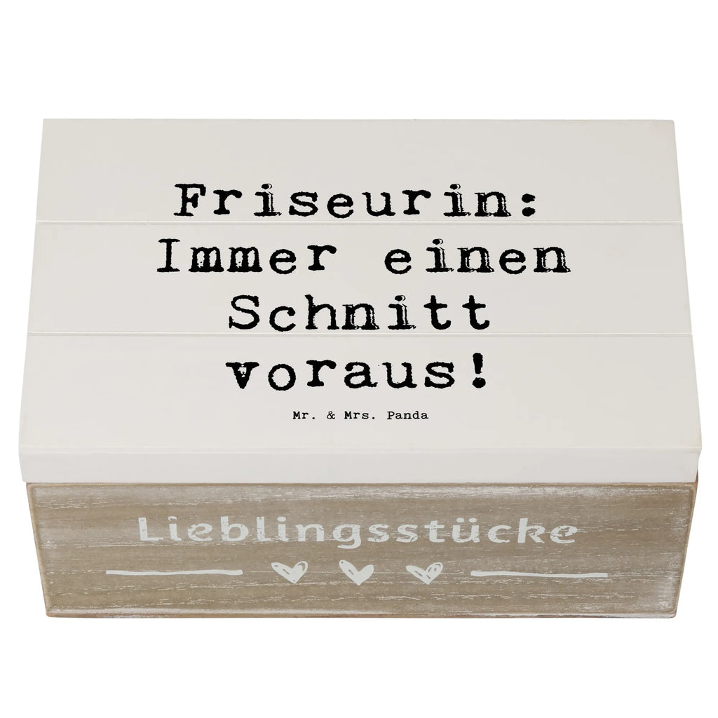 Wooden chest Saying Friseurin: Immer einen Schnitt voraus! Aufbewahrungsbox, Geschenkbox, Geschenkdose, Schatzkiste, Holzkiste, Schatulle, XXL, Kiste, Truhe, Erinnerungskiste, Dekokiste, Erinnerungsbox, Beruf, Ausbildung, Jubiläum, Abschied, Rente, Kollege, Kollegin, Geschenk, Schenken, Arbeitskollege, Mitarbeiter, Firma, Danke, Dankeschön