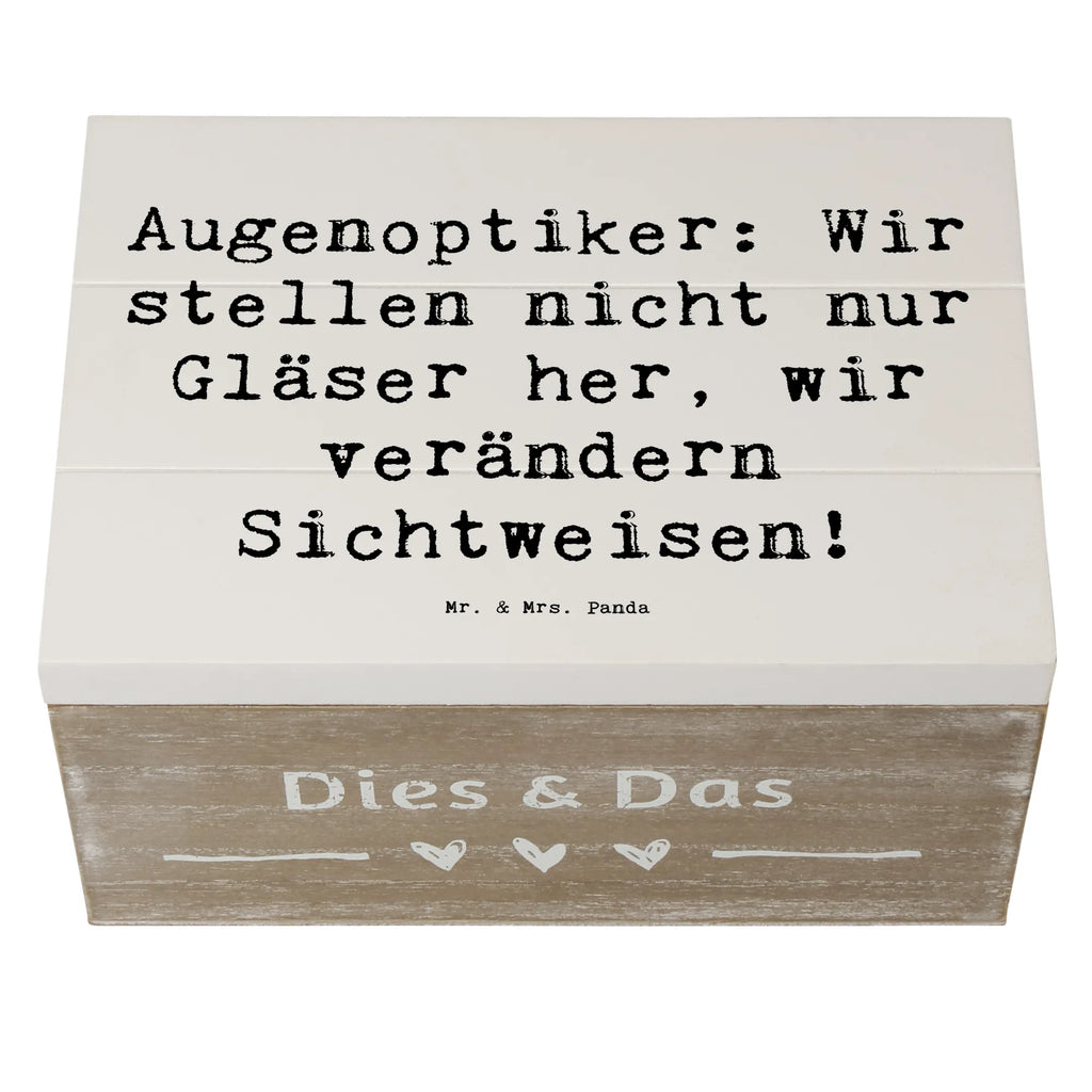 Holzkiste Spruch Augenoptiker Sichtweise XXL, Aufbewahrungsbox, Geschenkdose, Holzkiste, Geschenkbox, Erinnerungsbox, Erinnerungskiste, Kiste, Dekokiste, Schatulle, Schatzkiste, Truhe, Beruf, Ausbildung, Jubiläum, Abschied, Rente, Kollege, Kollegin, Geschenk, Schenken, Arbeitskollege, Mitarbeiter, Firma, Danke, Dankeschön