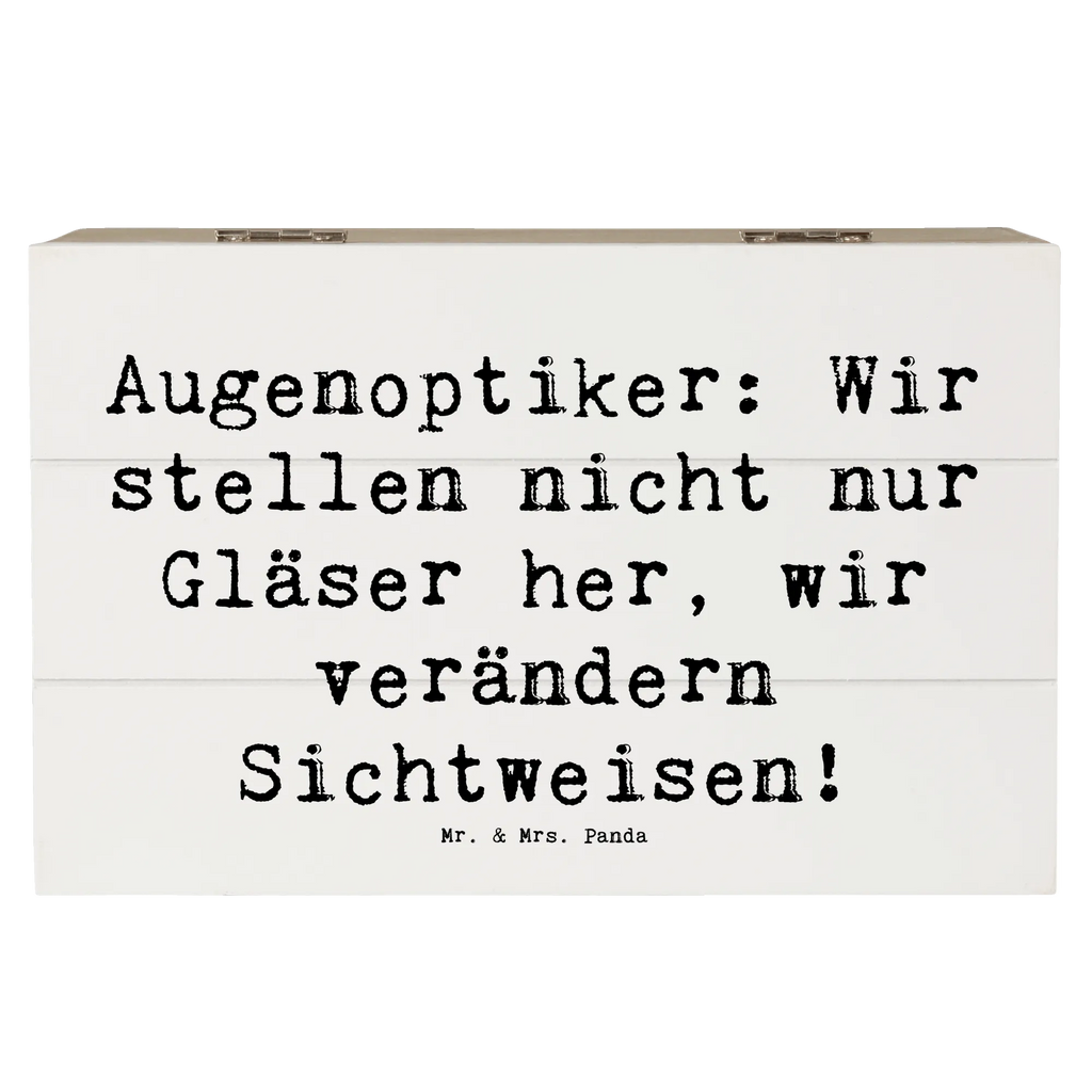 Holzkiste Spruch Augenoptiker Sichtweise XXL, Aufbewahrungsbox, Geschenkdose, Holzkiste, Geschenkbox, Erinnerungsbox, Erinnerungskiste, Kiste, Dekokiste, Schatulle, Schatzkiste, Truhe, Beruf, Ausbildung, Jubiläum, Abschied, Rente, Kollege, Kollegin, Geschenk, Schenken, Arbeitskollege, Mitarbeiter, Firma, Danke, Dankeschön