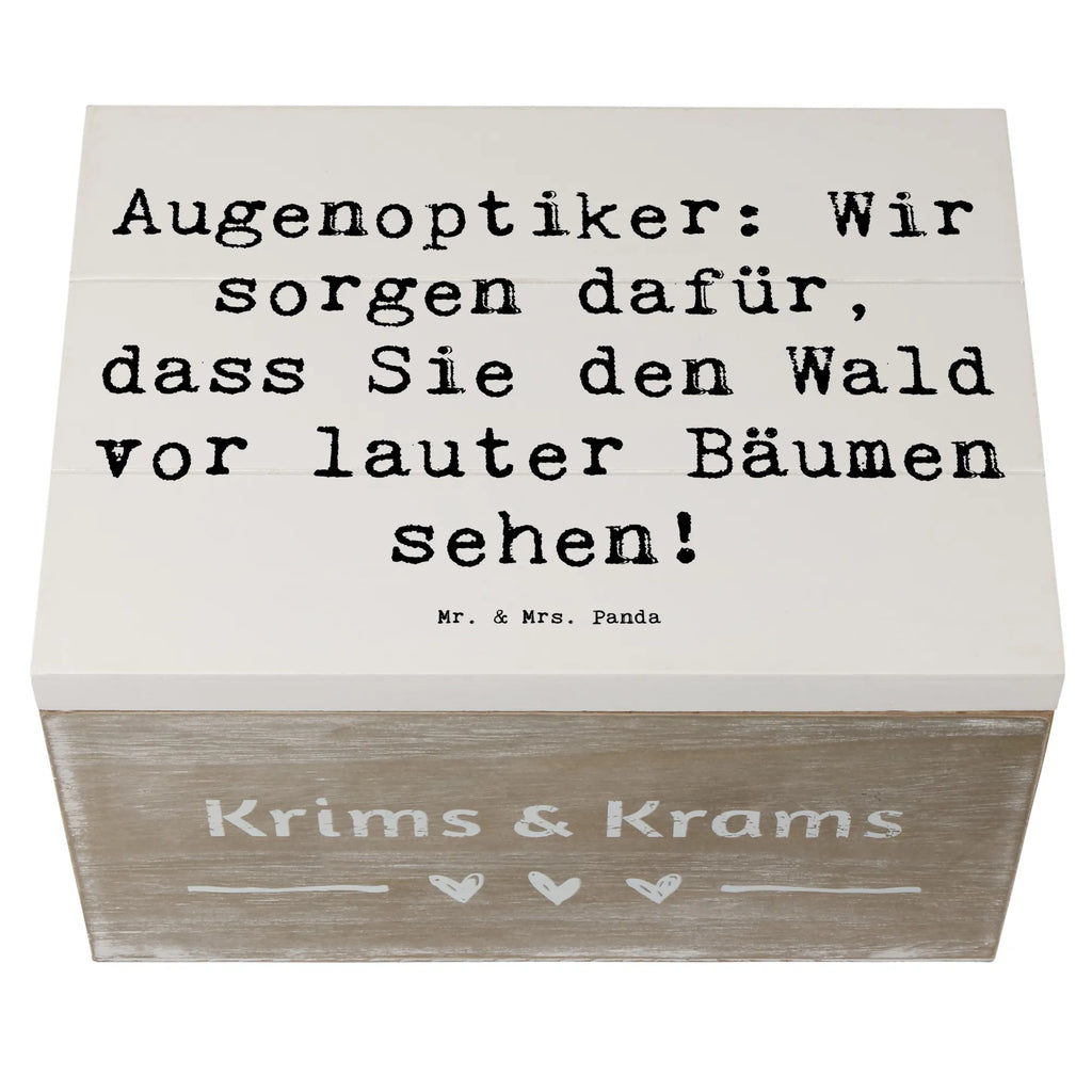 Holzkiste Spruch Augenoptiker Klarblick Aufbewahrungsbox, XXL, Geschenkbox, Truhe, Erinnerungsbox, Holzkiste, Schatzkiste, Geschenkdose, Kiste, Erinnerungskiste, Schatulle, Dekokiste, Beruf, Ausbildung, Jubiläum, Abschied, Rente, Kollege, Kollegin, Geschenk, Schenken, Arbeitskollege, Mitarbeiter, Firma, Danke, Dankeschön