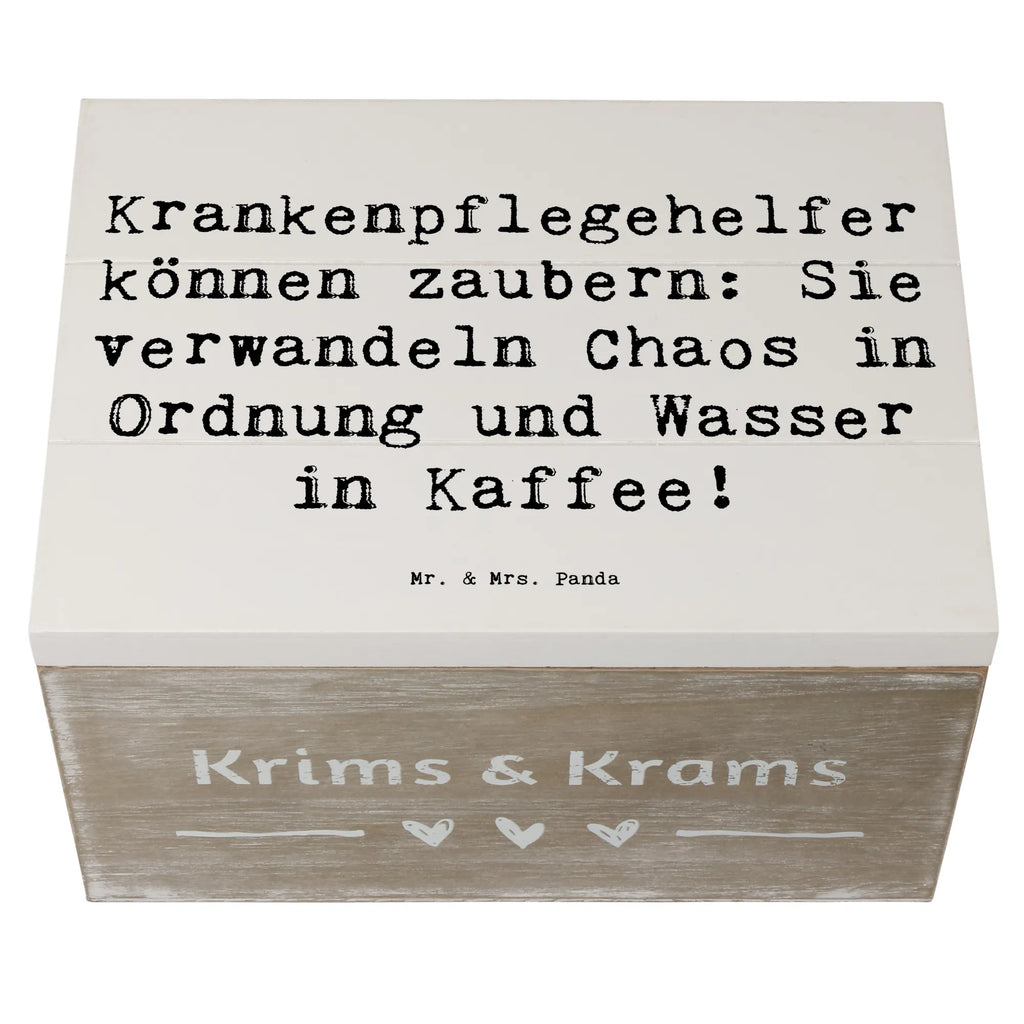 Holzkiste Spruch Krankenpflegehelfer Zauberer Schatzkiste, Geschenkdose, XXL, Aufbewahrungsbox, Holzkiste, Erinnerungsbox, Schatulle, Kiste, Dekokiste, Geschenkbox, Erinnerungskiste, Truhe, Beruf, Ausbildung, Jubiläum, Abschied, Rente, Kollege, Kollegin, Geschenk, Schenken, Arbeitskollege, Mitarbeiter, Firma, Danke, Dankeschön