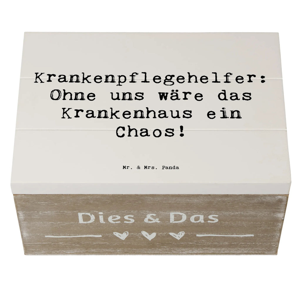 Holzkiste Spruch Krankenpflegehelfer Chaos Schatulle, Erinnerungsbox, Geschenkdose, Truhe, Dekokiste, Schatzkiste, XXL, Holzkiste, Geschenkbox, Kiste, Aufbewahrungsbox, Erinnerungskiste, Beruf, Ausbildung, Jubiläum, Abschied, Rente, Kollege, Kollegin, Geschenk, Schenken, Arbeitskollege, Mitarbeiter, Firma, Danke, Dankeschön
