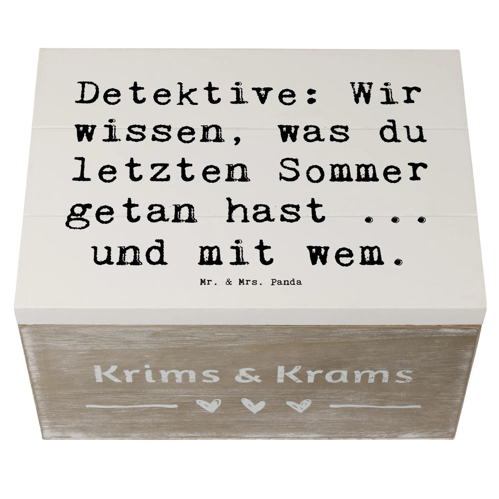 Holzkiste Spruch Detektiv Geheimnisse Erinnerungsbox, Aufbewahrungsbox, Truhe, Geschenkbox, XXL, Dekokiste, Geschenkdose, Schatzkiste, Kiste, Erinnerungskiste, Holzkiste, Schatulle, Beruf, Ausbildung, Jubiläum, Abschied, Rente, Kollege, Kollegin, Geschenk, Schenken, Arbeitskollege, Mitarbeiter, Firma, Danke, Dankeschön