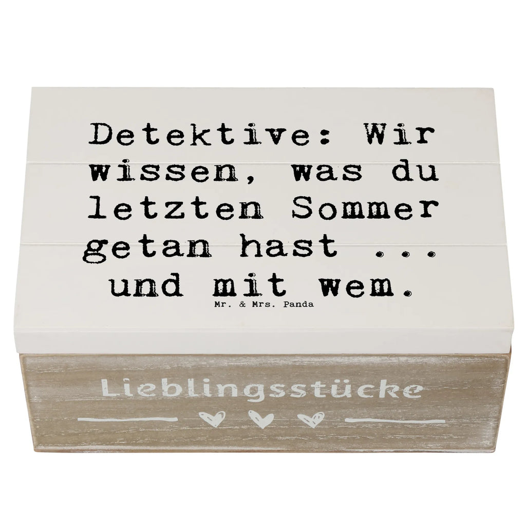 Holzkiste Spruch Detektiv Geheimnisse Erinnerungsbox, Aufbewahrungsbox, Truhe, Geschenkbox, XXL, Dekokiste, Geschenkdose, Schatzkiste, Kiste, Erinnerungskiste, Holzkiste, Schatulle, Beruf, Ausbildung, Jubiläum, Abschied, Rente, Kollege, Kollegin, Geschenk, Schenken, Arbeitskollege, Mitarbeiter, Firma, Danke, Dankeschön