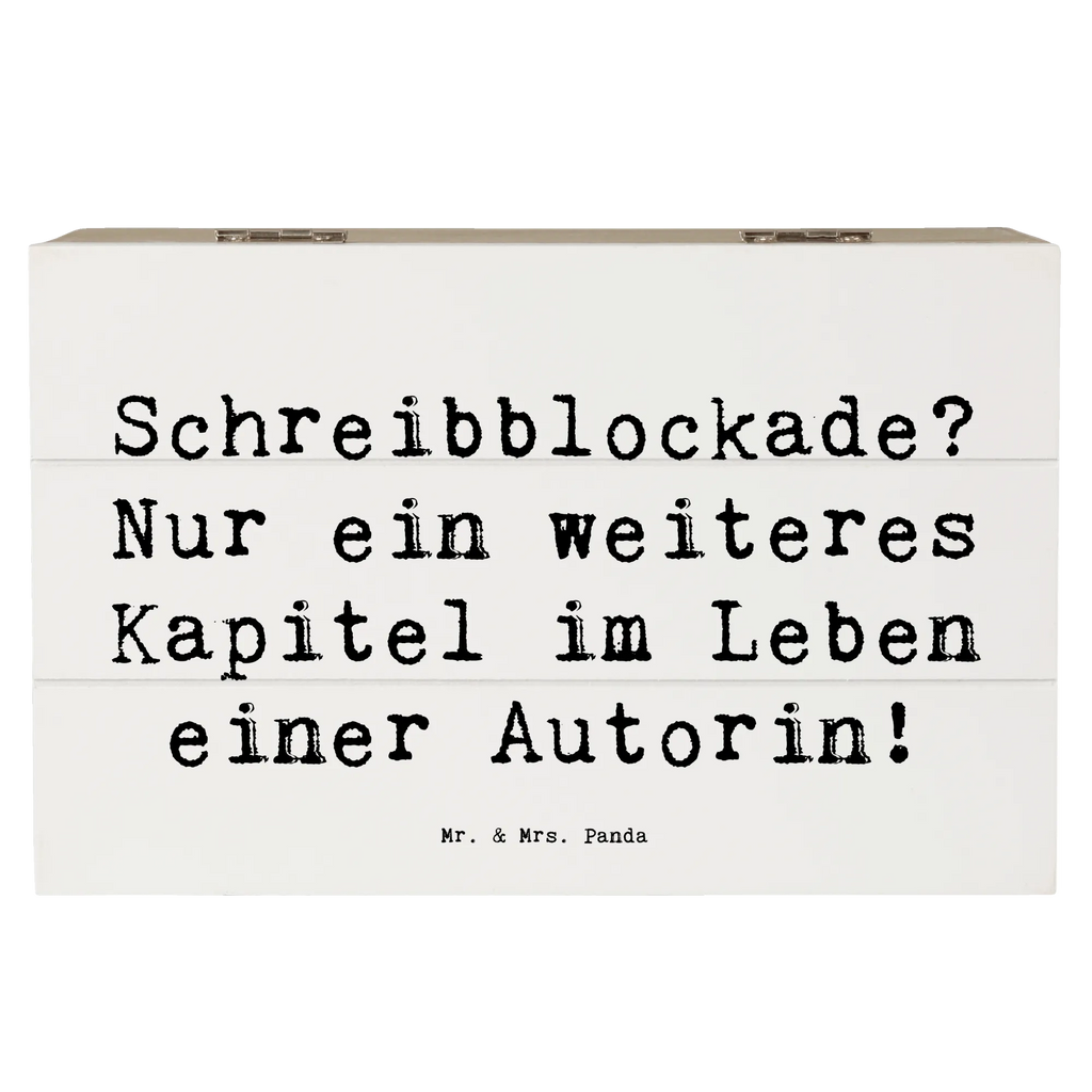 Wooden chest Saying Schreibblockade? Nur ein weiteres Kapitel im Leben einer Autorin! Dekokiste, Erinnerungsbox, Geschenkbox, Aufbewahrungsbox, Geschenkdose, XXL, Kiste, Holzkiste, Schatzkiste, Schatulle, Truhe, Erinnerungskiste, Beruf, Ausbildung, Jubiläum, Abschied, Rente, Kollege, Kollegin, Geschenk, Schenken, Arbeitskollege, Mitarbeiter, Firma, Danke, Dankeschön