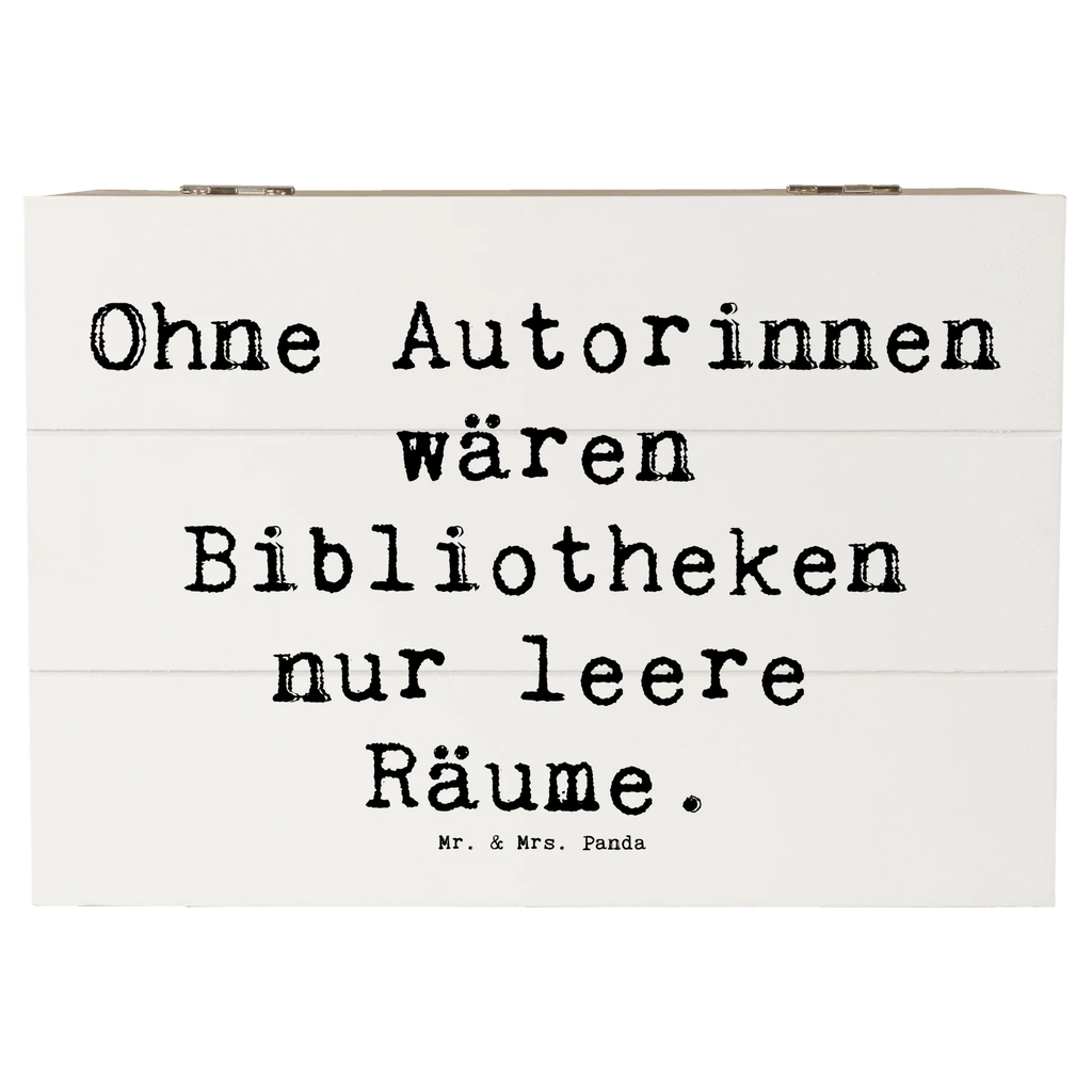 Wooden chest Saying Ohne Autorinnen wären Bibliotheken nur leere Räume. XXL, Erinnerungskiste, Geschenkdose, Truhe, Erinnerungsbox, Geschenkbox, Schatzkiste, Holzkiste, Dekokiste, Kiste, Schatulle, Aufbewahrungsbox, Beruf, Ausbildung, Jubiläum, Abschied, Rente, Kollege, Kollegin, Geschenk, Schenken, Arbeitskollege, Mitarbeiter, Firma, Danke, Dankeschön