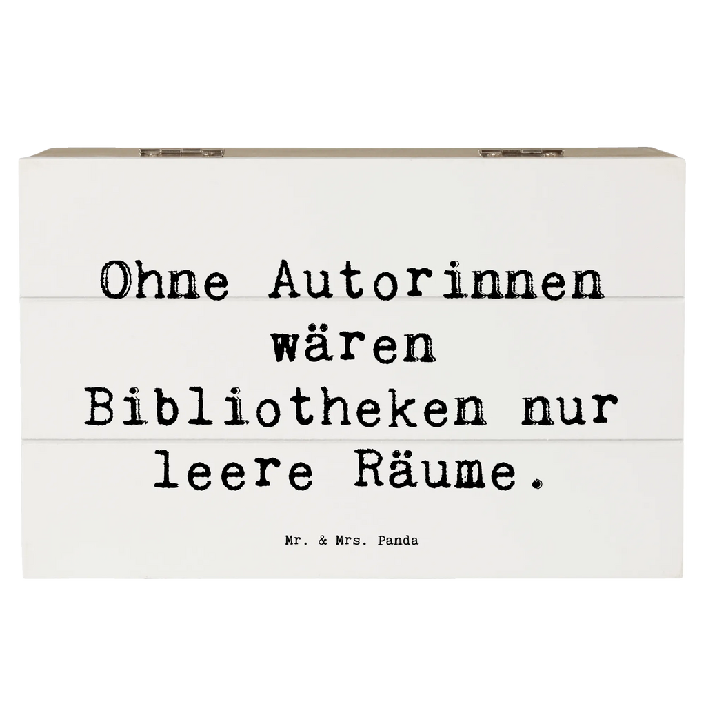 Wooden chest Saying Ohne Autorinnen wären Bibliotheken nur leere Räume. XXL, Erinnerungskiste, Geschenkdose, Truhe, Erinnerungsbox, Geschenkbox, Schatzkiste, Holzkiste, Dekokiste, Kiste, Schatulle, Aufbewahrungsbox, Beruf, Ausbildung, Jubiläum, Abschied, Rente, Kollege, Kollegin, Geschenk, Schenken, Arbeitskollege, Mitarbeiter, Firma, Danke, Dankeschön