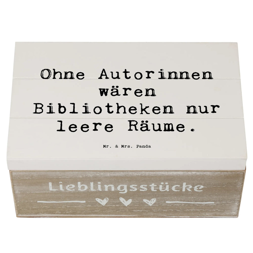 Wooden chest Saying Ohne Autorinnen wären Bibliotheken nur leere Räume. XXL, Erinnerungskiste, Geschenkdose, Truhe, Erinnerungsbox, Geschenkbox, Schatzkiste, Holzkiste, Dekokiste, Kiste, Schatulle, Aufbewahrungsbox, Beruf, Ausbildung, Jubiläum, Abschied, Rente, Kollege, Kollegin, Geschenk, Schenken, Arbeitskollege, Mitarbeiter, Firma, Danke, Dankeschön