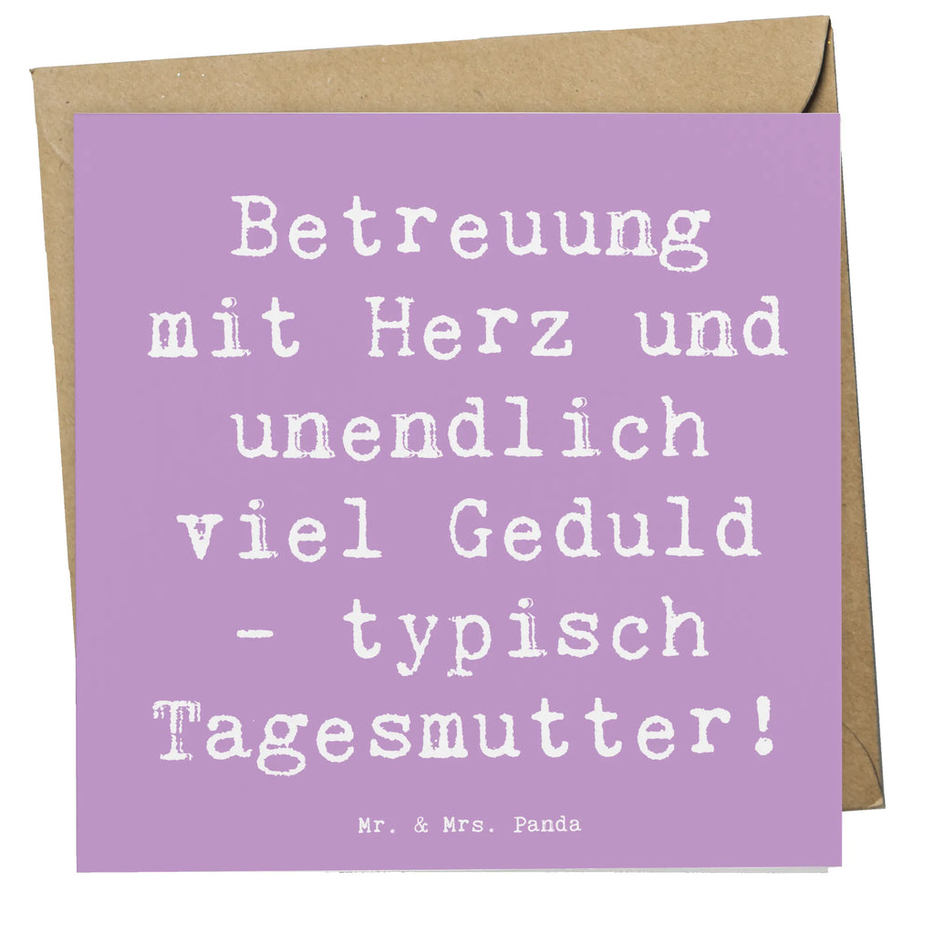Deluxe Karte Spruch Tagesmutter Liebe Hochwertige Klappkarte, Glückwunschkarte, Karte, Einladungskarte, Klappkarte, Grußkarte, Hochwertige Grußkarte, Hochzeitskarte, Geburtstagskarte, Beruf, Ausbildung, Jubiläum, Abschied, Rente, Kollege, Kollegin, Geschenk, Schenken, Arbeitskollege, Mitarbeiter, Firma, Danke, Dankeschön