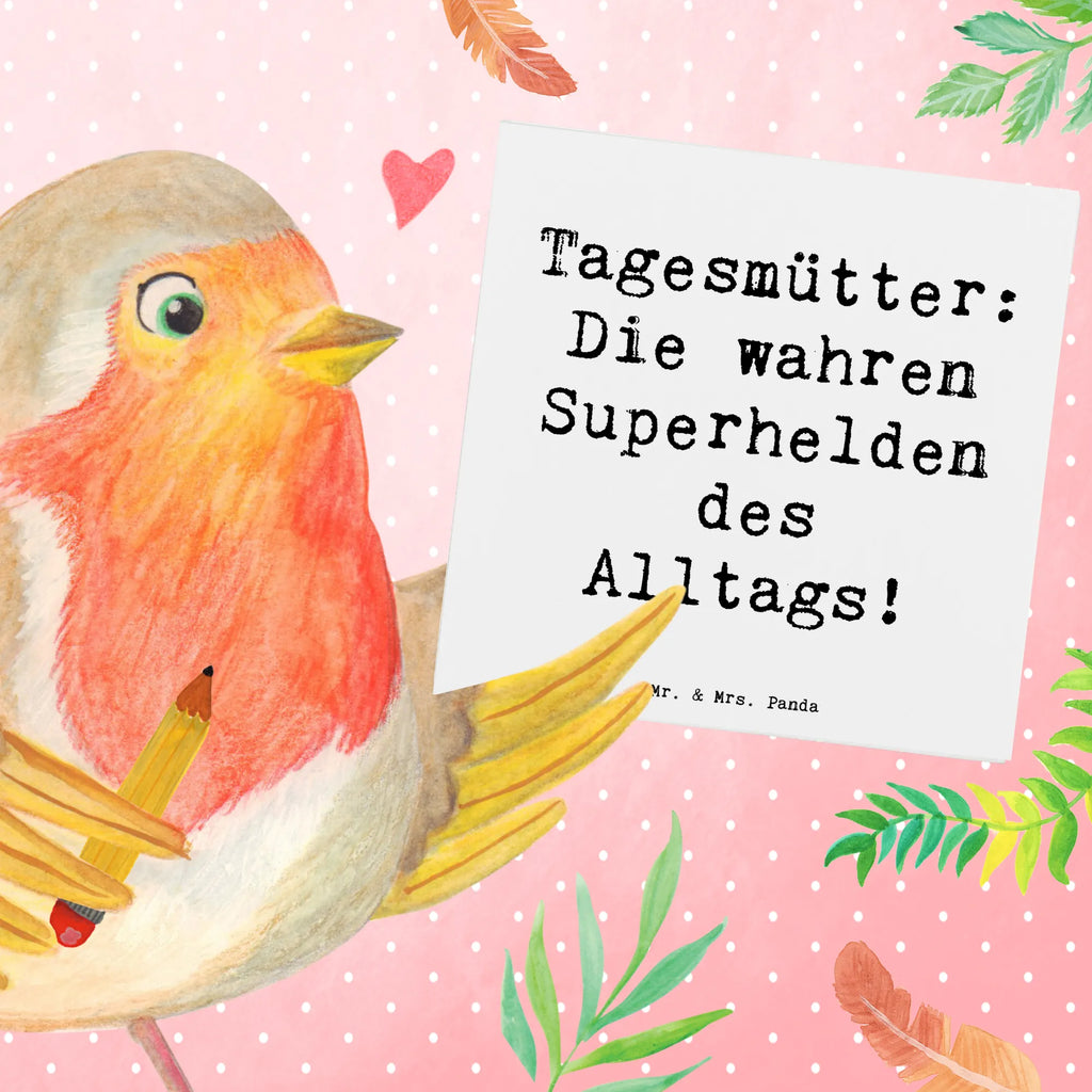Deluxe Karte Spruch Tagesmutter Superheld Hochzeitskarte, Karte, Glückwunschkarte, Klappkarte, Einladungskarte, Hochwertige Grußkarte, Grußkarte, Hochwertige Klappkarte, Geburtstagskarte, Beruf, Ausbildung, Jubiläum, Abschied, Rente, Kollege, Kollegin, Geschenk, Schenken, Arbeitskollege, Mitarbeiter, Firma, Danke, Dankeschön