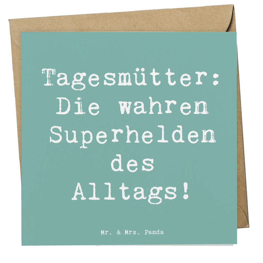 Deluxe Karte Spruch Tagesmutter Superheld Hochzeitskarte, Karte, Glückwunschkarte, Klappkarte, Einladungskarte, Hochwertige Grußkarte, Grußkarte, Hochwertige Klappkarte, Geburtstagskarte, Beruf, Ausbildung, Jubiläum, Abschied, Rente, Kollege, Kollegin, Geschenk, Schenken, Arbeitskollege, Mitarbeiter, Firma, Danke, Dankeschön