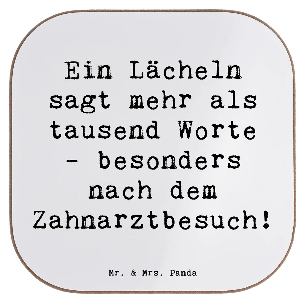 Square coaster Saying Ein Lächeln sagt mehr als tausend Worte - besonders nach dem Zahnarztbesuch! Glasuntersetzer, Getränkeuntersetzer, Untersetzer für Gläser, Holzuntersetzer, Untersetzer aus Holz, Korkuntersetzer, Untersetzer Design, Untersetzer Holz, Untersetzer Gläser, Untersetzer, Tassen Untersetzer, Bierdeckel, Beruf, Ausbildung, Jubiläum, Abschied, Rente, Kollege, Kollegin, Geschenk, Schenken, Arbeitskollege, Mitarbeiter, Firma, Danke, Dankeschön