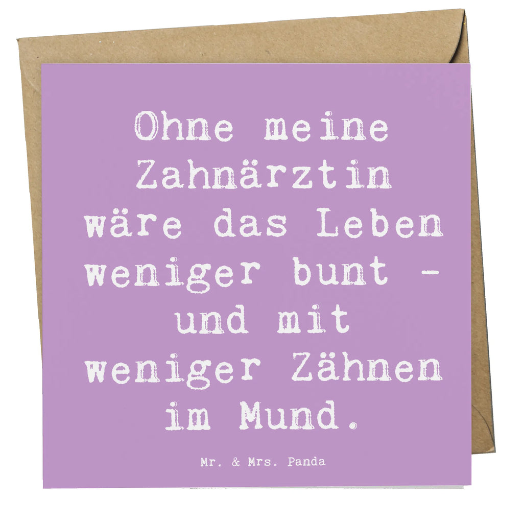Deluxe Card Saying Ohne meine Zahnärztin wäre das Leben weniger bunt - und mit weniger Zähnen im Mund. Glückwunschkarte, Hochwertige Klappkarte, Karte, Hochwertige Grußkarte, Hochzeitskarte, Grußkarte, Geburtstagskarte, Einladungskarte, Klappkarte, Beruf, Ausbildung, Jubiläum, Abschied, Rente, Kollege, Kollegin, Geschenk, Schenken, Arbeitskollege, Mitarbeiter, Firma, Danke, Dankeschön
