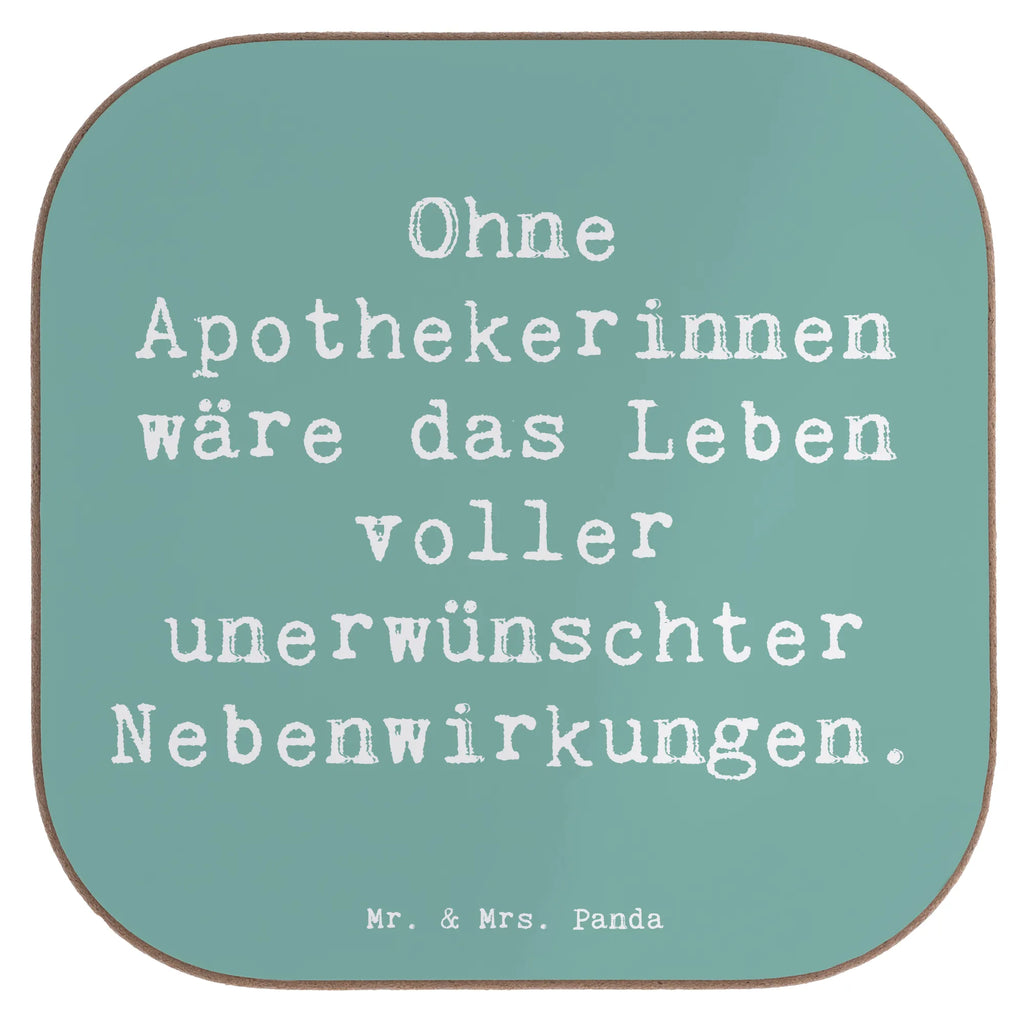 Square coaster Saying Ohne Apothekerinnen wäre das Leben voller unerwünschter Nebenwirkungen. Untersetzer, Untersetzer aus Holz, Holzuntersetzer, Glasuntersetzer, Korkuntersetzer, Untersetzer Design, Untersetzer Holz, Untersetzer für Gläser, Tassen Untersetzer, Untersetzer Gläser, Getränkeuntersetzer, Bierdeckel, Beruf, Ausbildung, Jubiläum, Abschied, Rente, Kollege, Kollegin, Geschenk, Schenken, Arbeitskollege, Mitarbeiter, Firma, Danke, Dankeschön