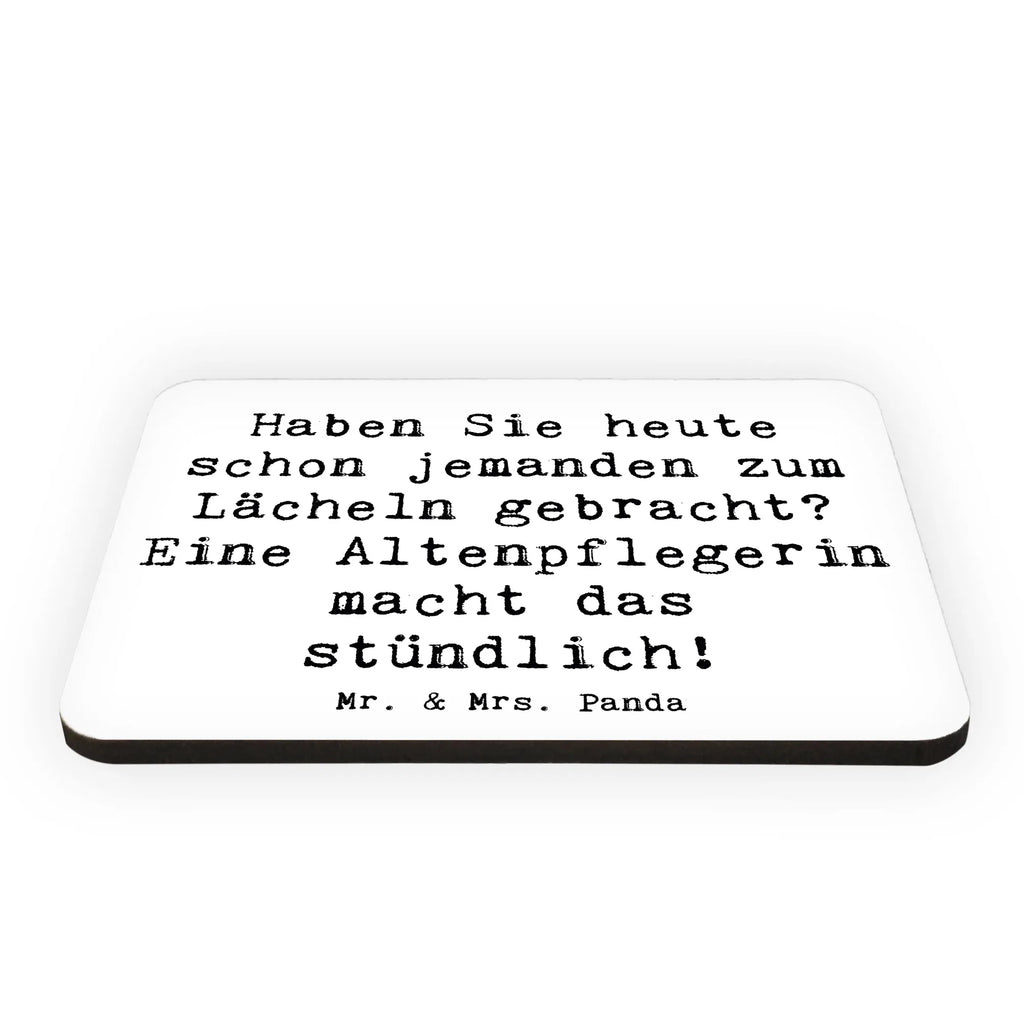 Magnet Spruch Altenpflegerin Lächeln Dekomagnet, Pinnwandmagnet, Notiz Magnet, Souvenir Magnet, Motivmagnete, Kühlschrank Dekoration, Kühlschrankmagnet, Whiteboard Magnet, Beruf, Ausbildung, Jubiläum, Abschied, Rente, Kollege, Kollegin, Geschenk, Schenken, Arbeitskollege, Mitarbeiter, Firma, Danke, Dankeschön