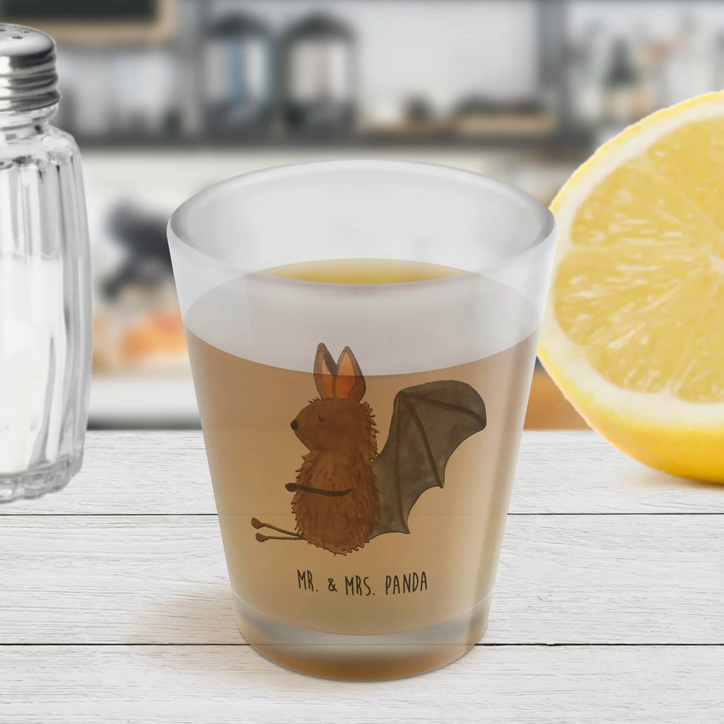 Shot glass bat Sit small animals, cute, funny, cute animal motives, hand drawn, small world, funny sayings, good mood, happy, gifts, gift ideas, special gifts, animal lover, card, relax, bats, motivation, bat