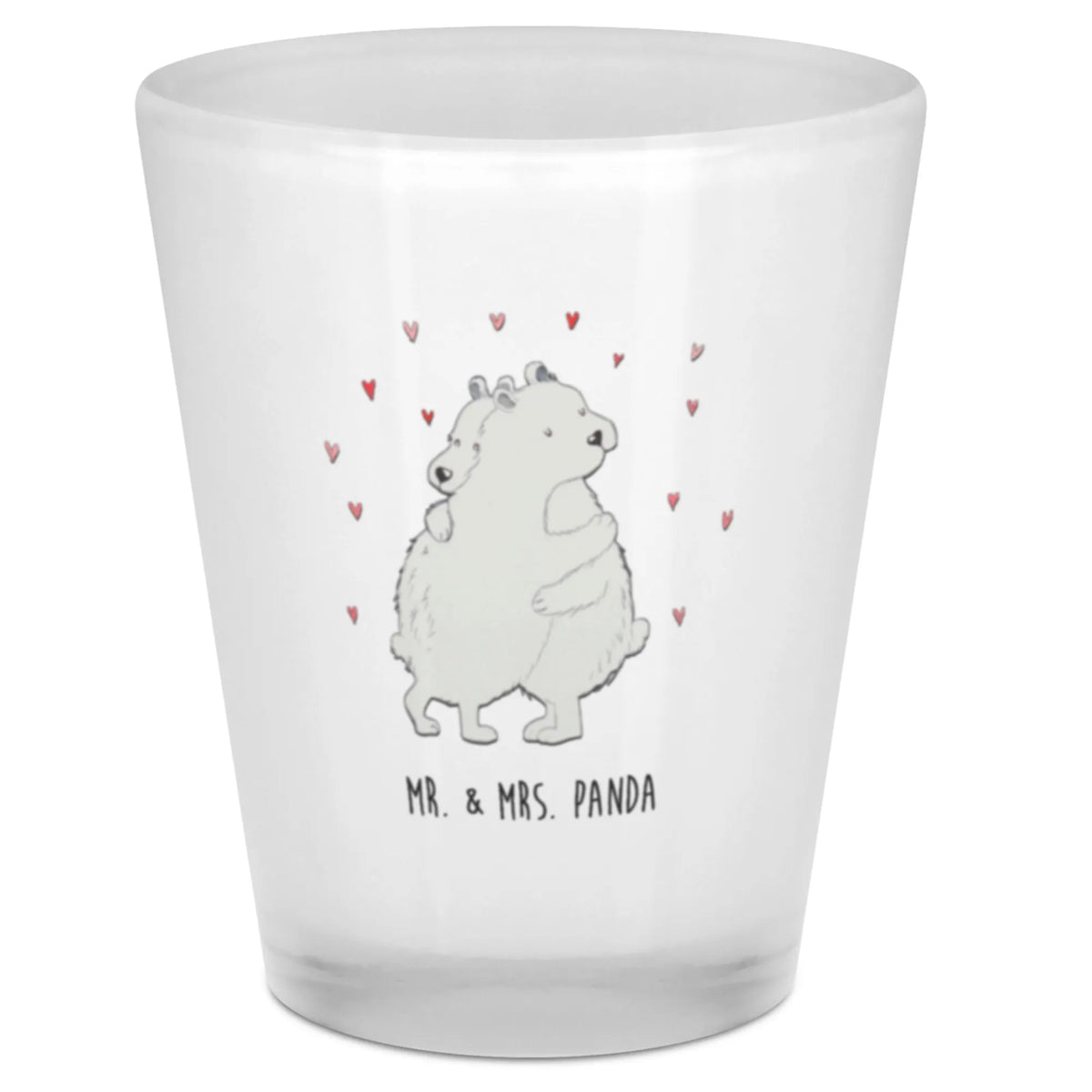 Shot glass Icebear Embrace small animals, cute, funny, cute animal motives, hand drawn, small world, funny sayings, good mood, happy, gifts, gift ideas, special gifts, animal lover, card