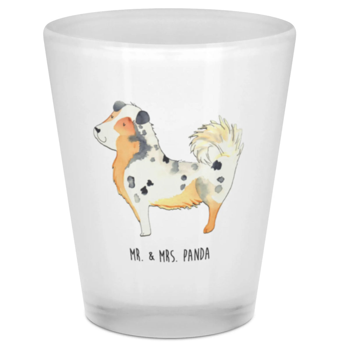 Shot glass Dog Australia Shepherd dog breed, mutt, hound, woof, dog mama, love dogs, love for dogs, dog decorative items, bag with dog print, funny gifts for dog owners, what do you give a dog lover, Christmas gifts for dogs, gifts for dogs, dog sayings, Australia Shepherd, Saying, Sayings, Dog love, Family dog