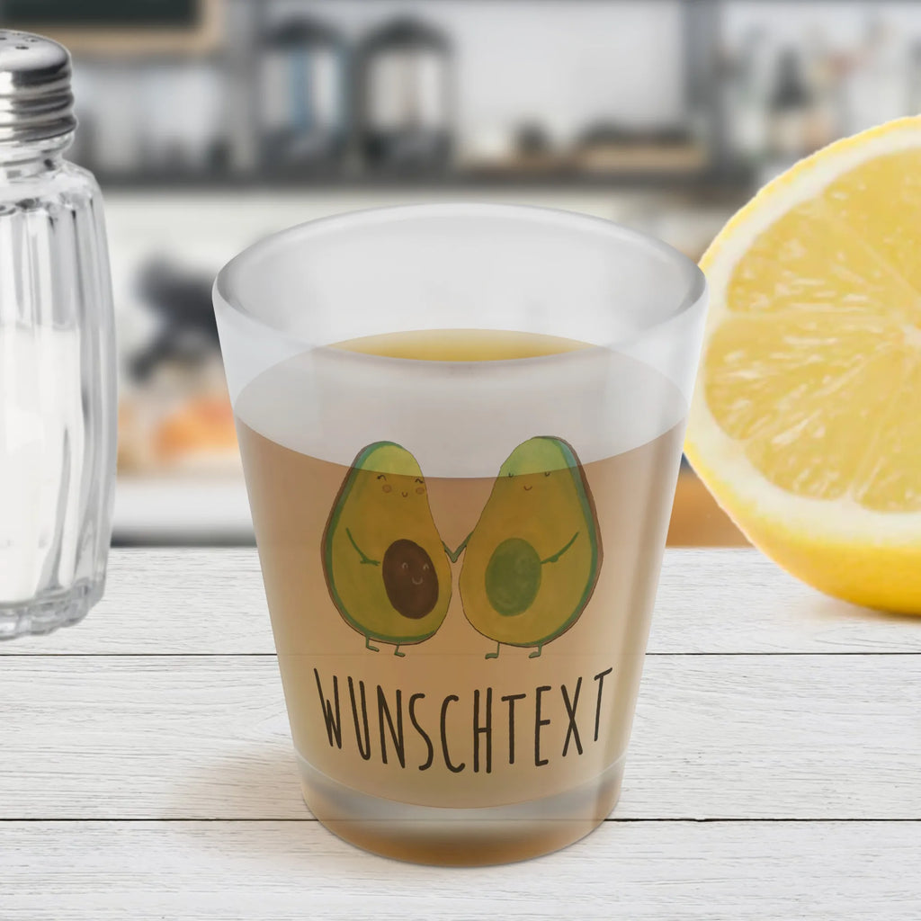 Personalised Shot Glass avocado pair avocado, vegetables, love, avocuddle, baby party, birth, family, pregnancy, baby shower, children, avocados, wedding